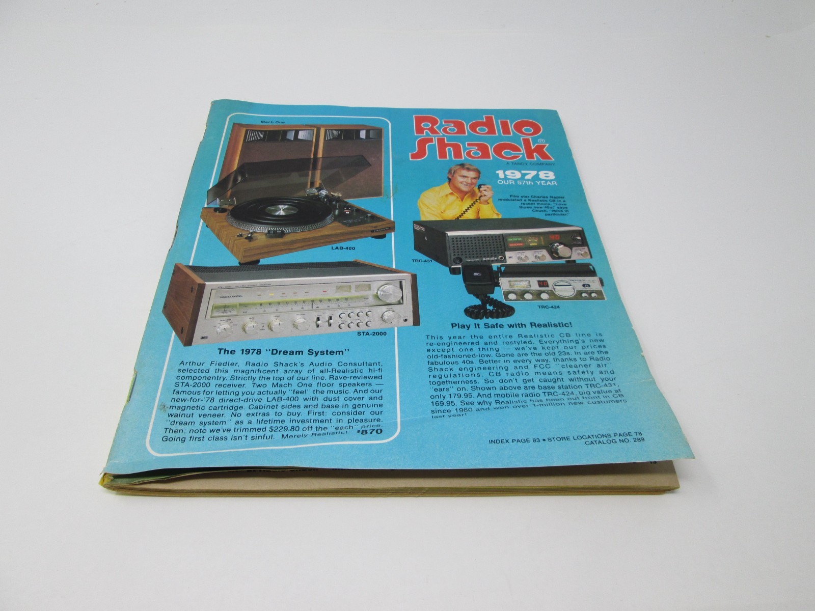 Radio Shack Catolog 1978 - Radios Receivers Tape Recorders Electronics-163 Pages