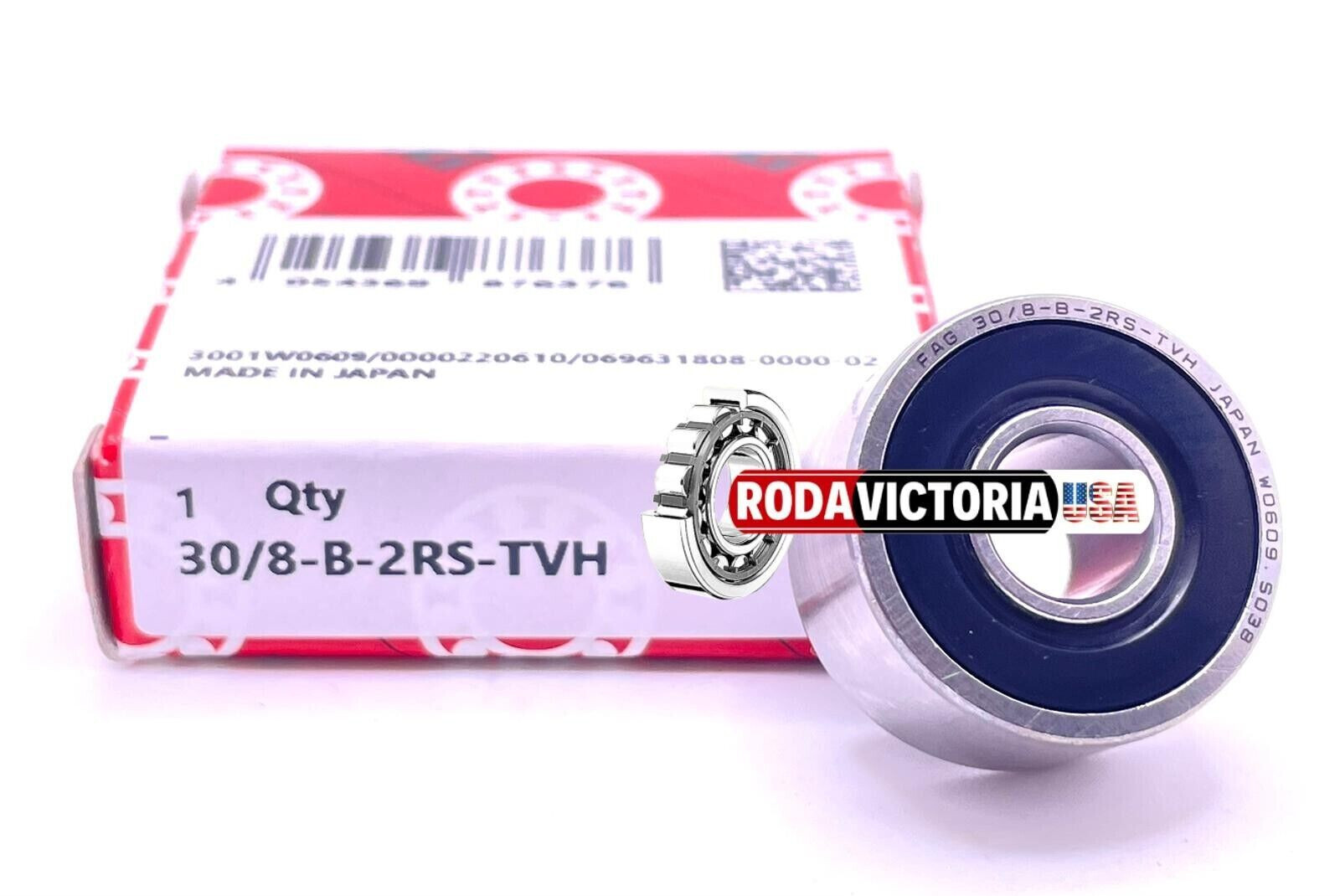 FAG JAPAN 30/8 B 2RS TVH RUBBER SEALED Ball Bearing 8x22x11 630/8