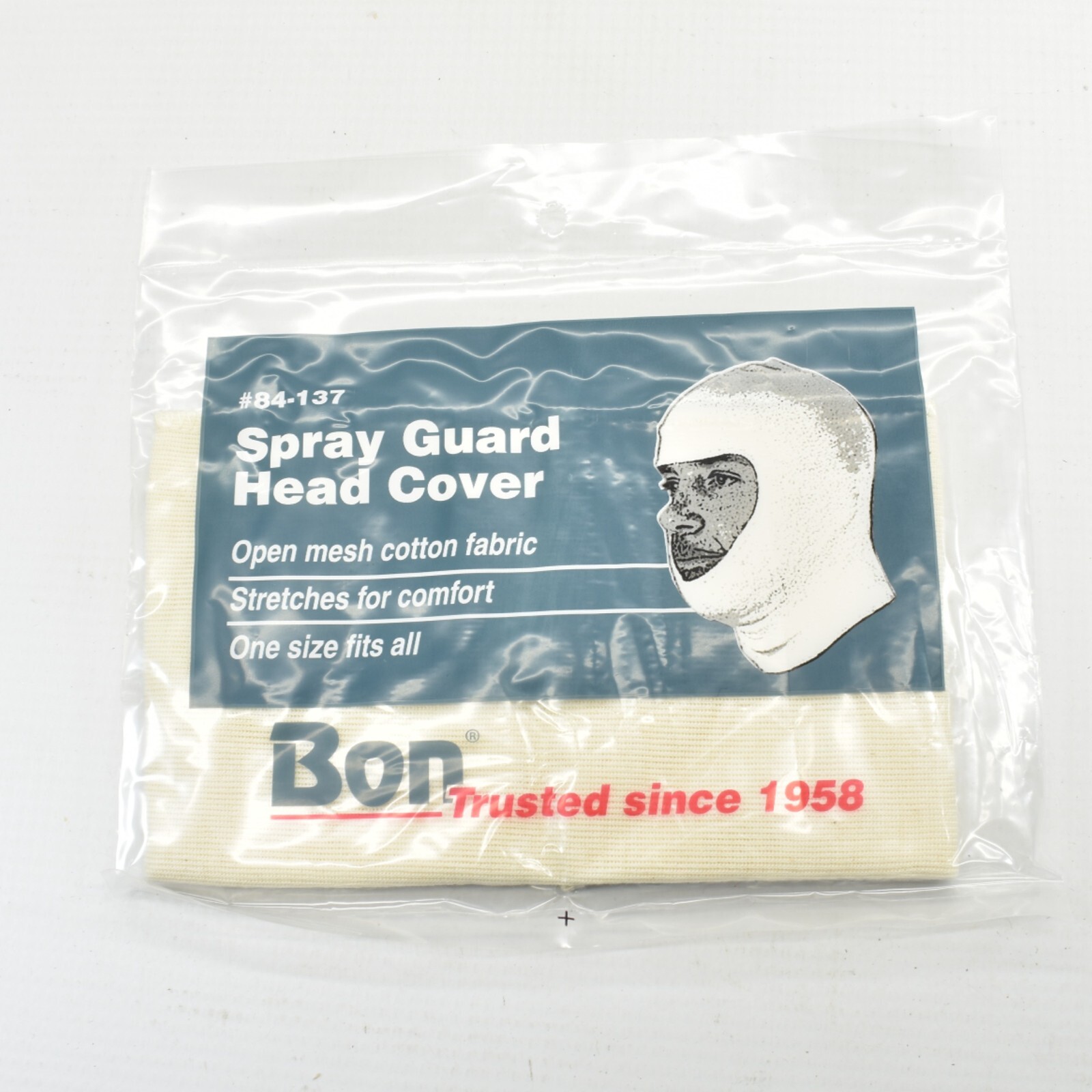 Qty. 12 Bon Spray Guard Head Cover Open Mesh Cotton Sock 84-137