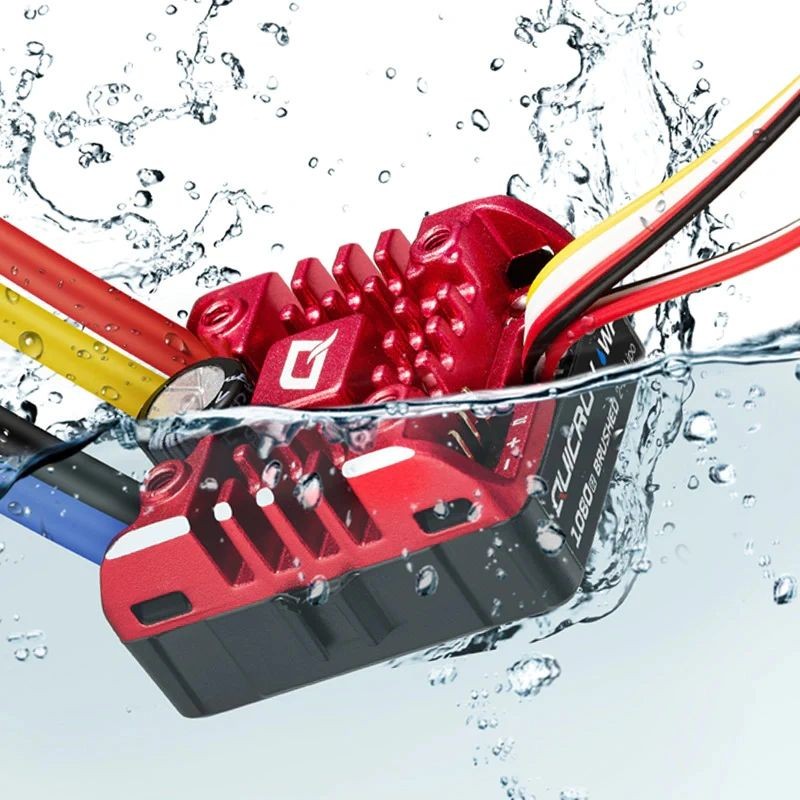 HobbyWing QUICRUN WP 1080 G2 brushed ESC (2-3S) for RC Crawlers