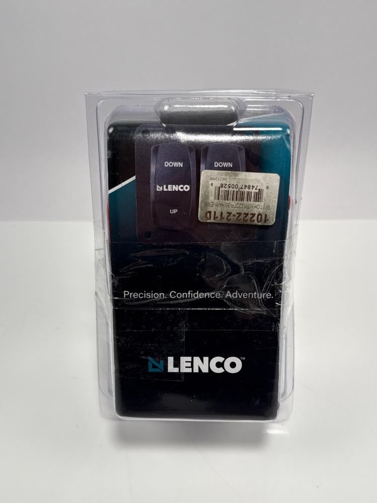 Lenco Marine Trim Tab Switch Kit Double Rocker 2 Position Manual Black