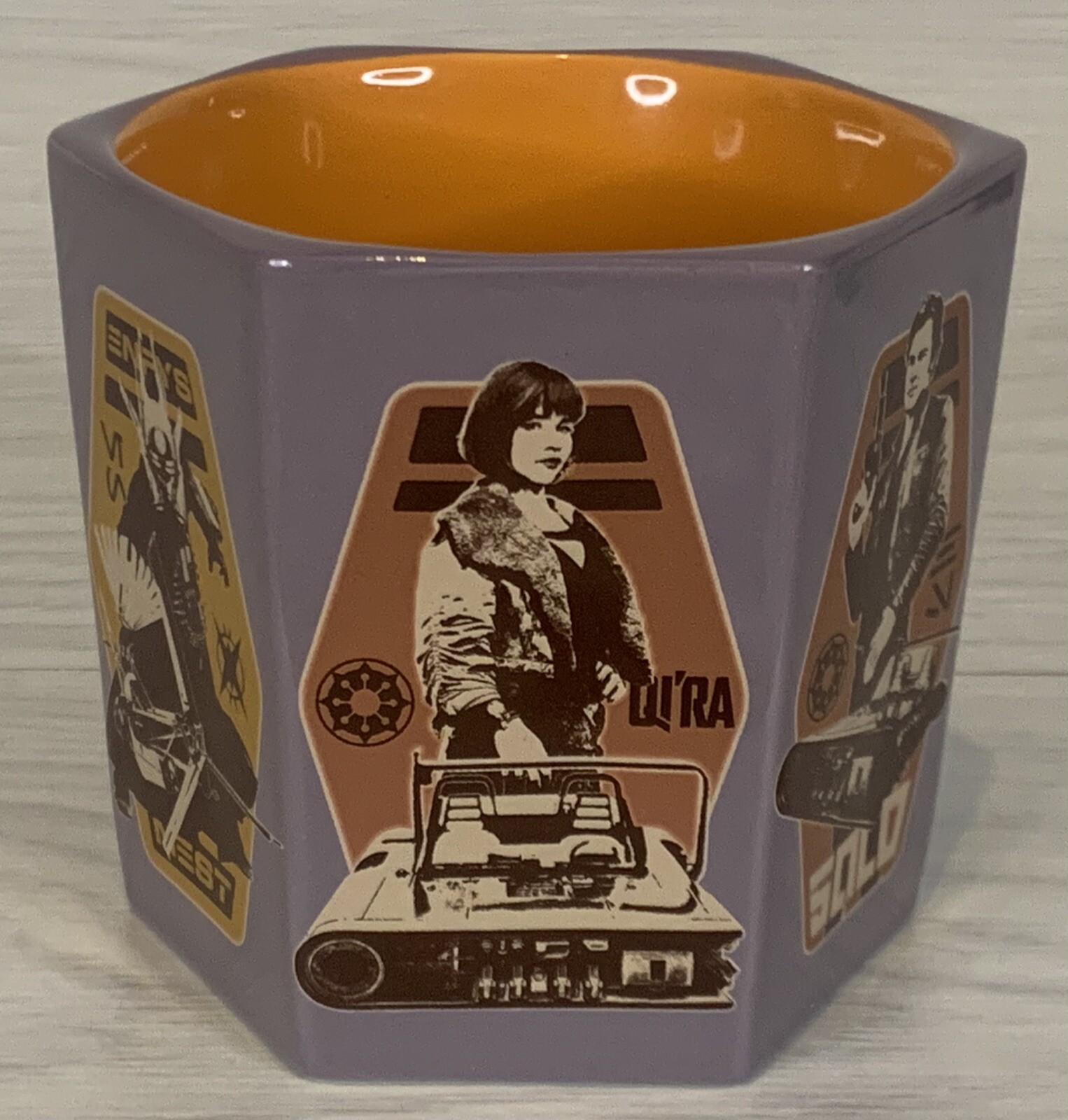 Star Wars Coffee Mug, Large Hexagonal, Disney Store, Excellent Condition