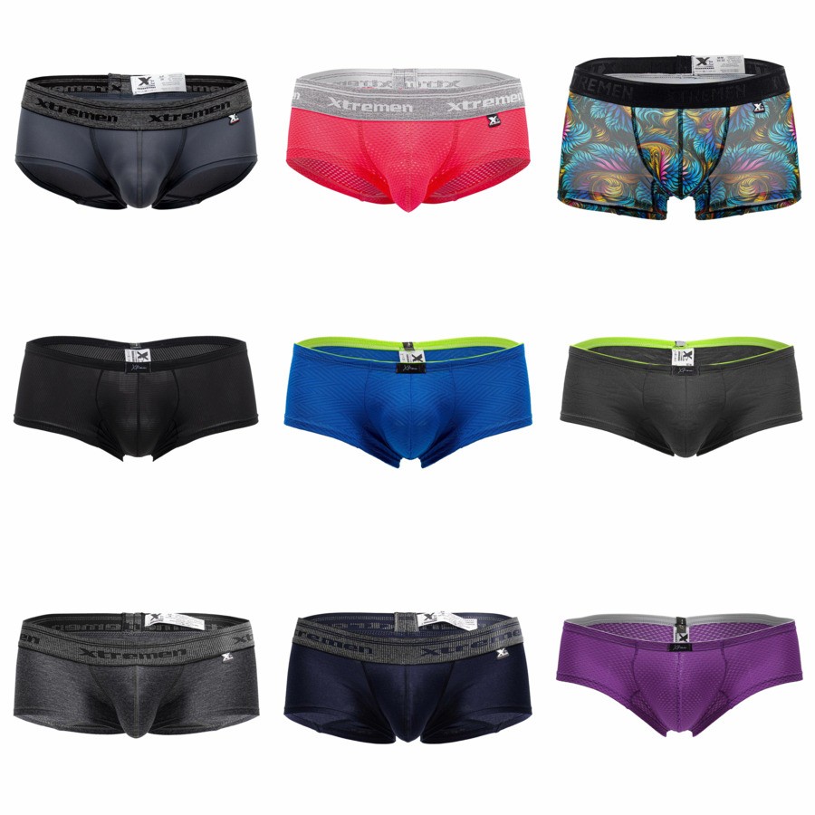 Xtremen Mens Fashion Underwear Boxer Briefs Trunks. Ropa interior Colombiana