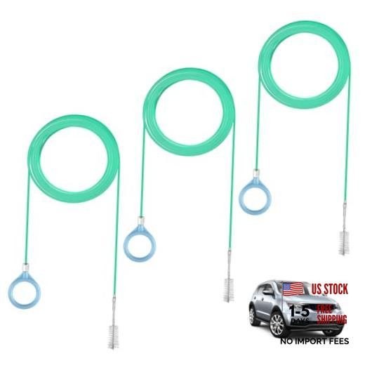 pcs Auto Sunroof Drain Cleaning Tool, 120 Inch Long Flexible 120inch 3 green