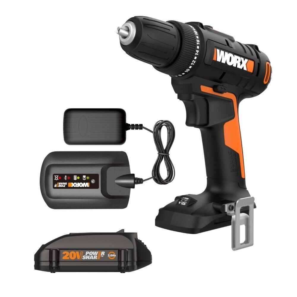 WX100L WORX 20V Cordless Power Share 3/8" Drill/Driver