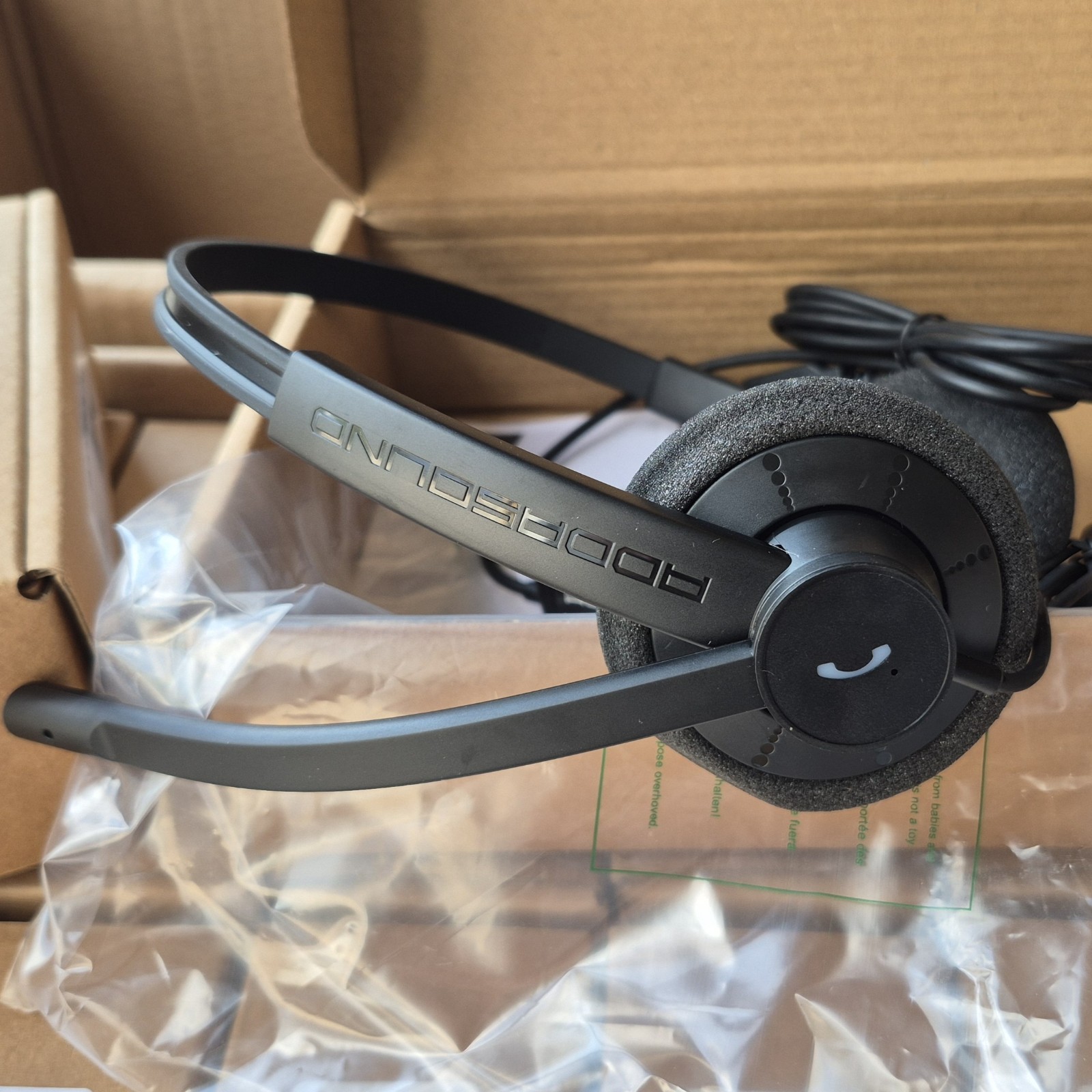 ADDASOUND EPIC 302 USB/UC Wired Stereo Headset Noise Cancelling Mic NEW