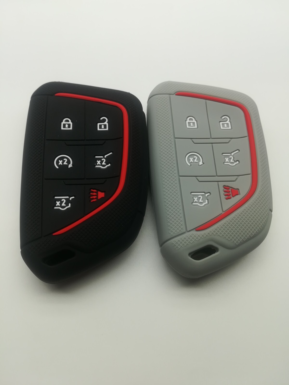 2*Silicone Key Cover for 2020 2021 2022 2023 2024 CADILLAC ESCALADE ESCALADE ESV