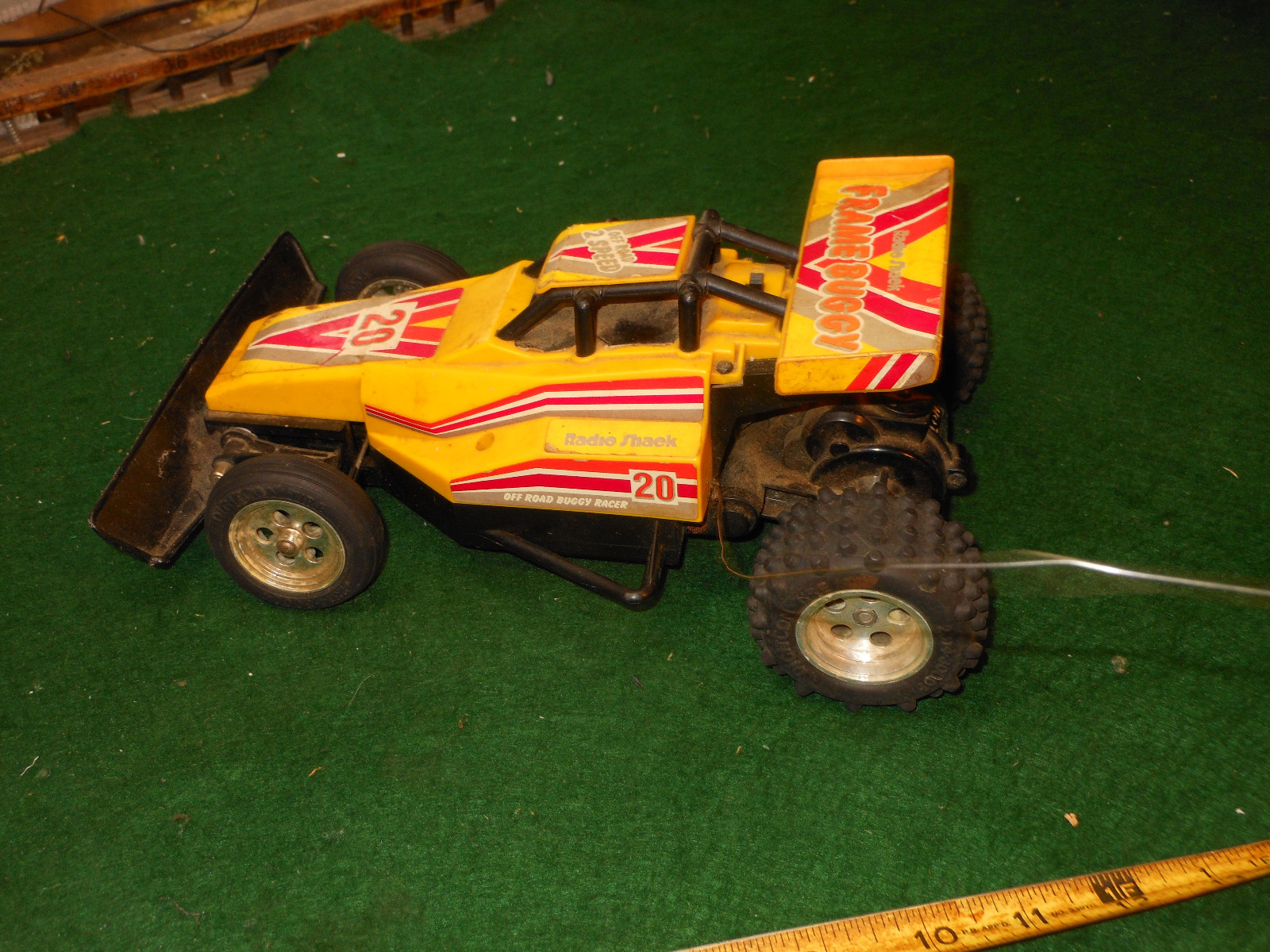 Vintage Radio Shack Radio Controlled Frame Buggy #60-4073 RC Car Parts or repair