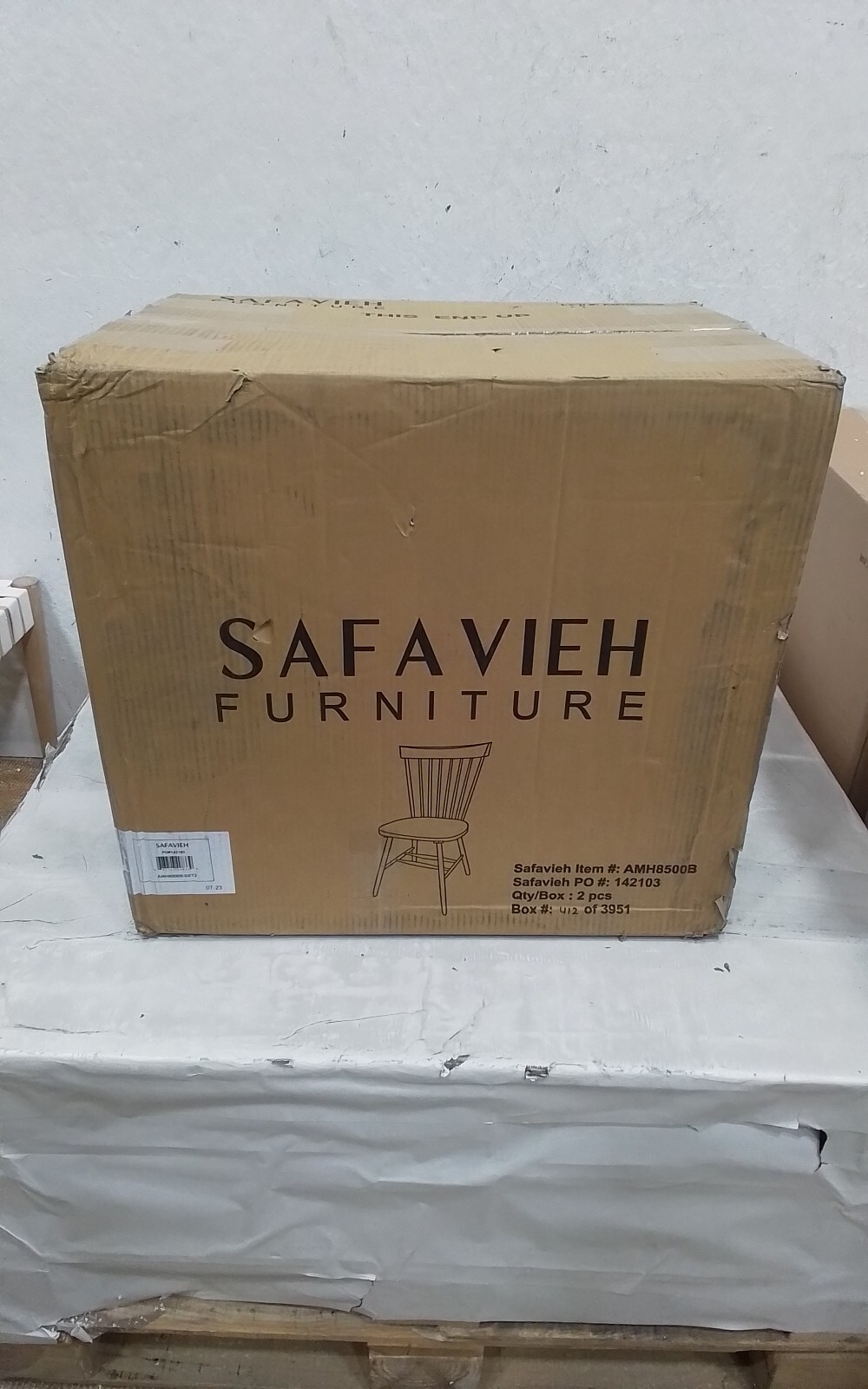 Safavieh PARKER SPINDEL SIDE CHAIR, Reduced Price 2172734096 AMH8500B