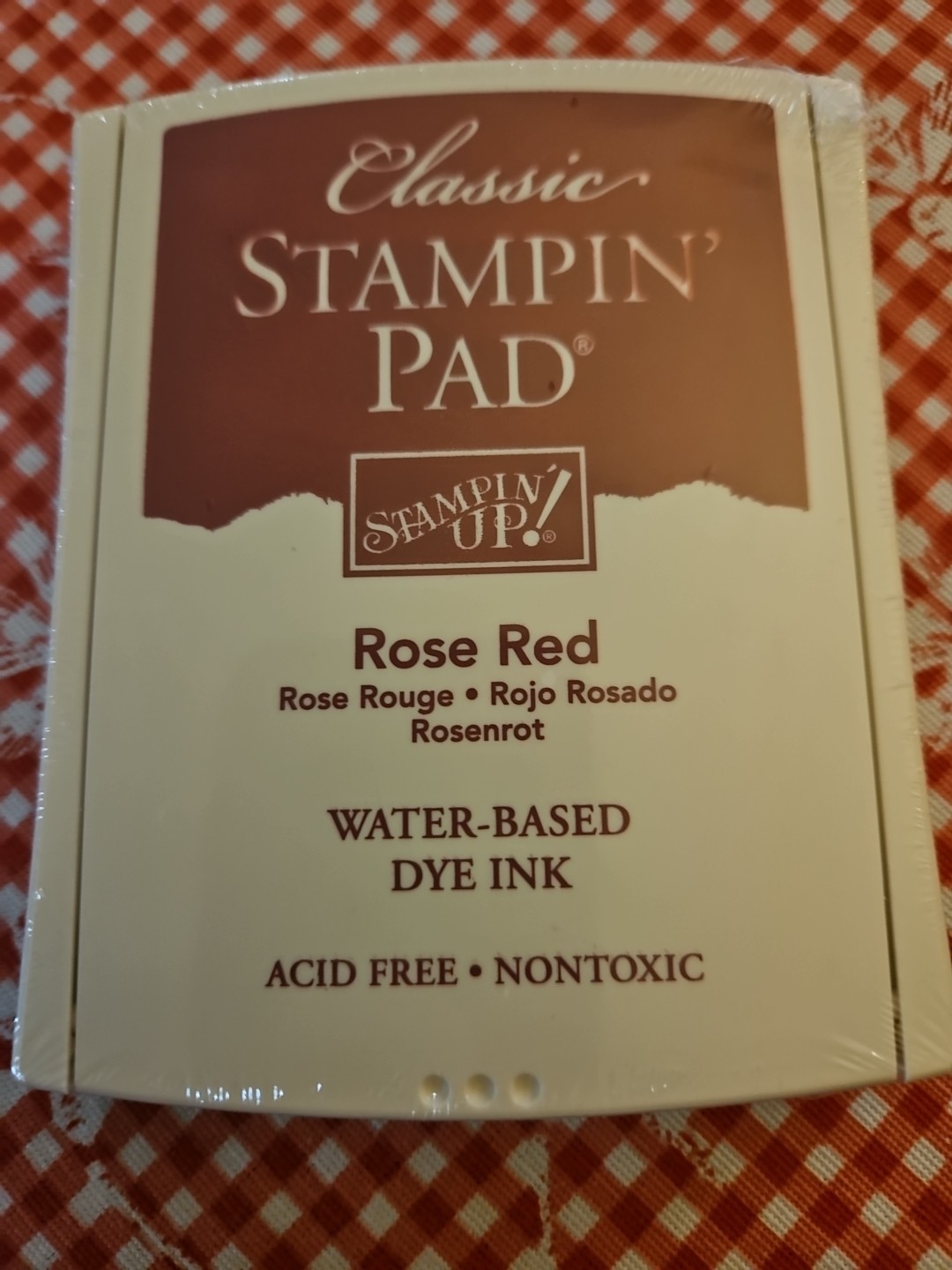 Classic Stampin Pad ROSE RED New Still Sealed Never Used. Smoke & Pet Free Home