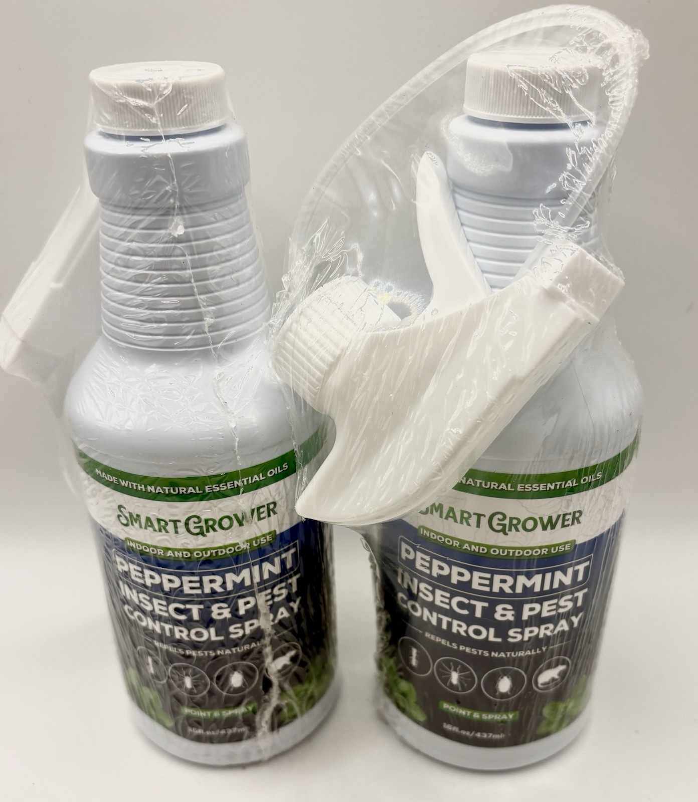 2x Smart Grower Peppermint Insect Pest Control Spray Indoor Outdoor Plant Based