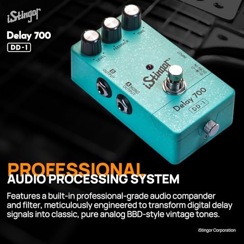 Analog-Style Delay Effects Pedal DD-1, Delay 700 Delay Pedal Delay DD-1 Blue