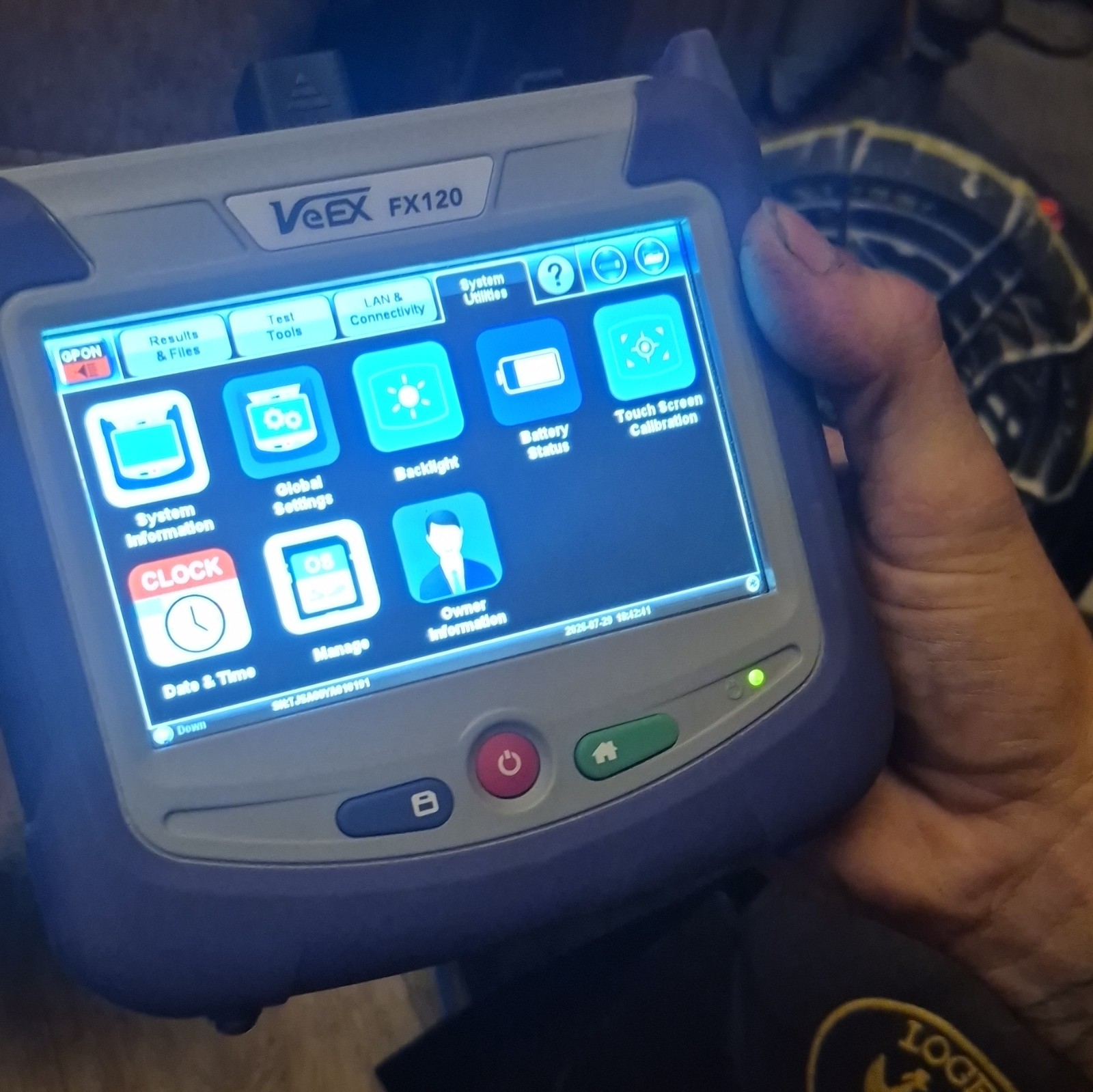 VeEX FX120T GPON Fiber Test Set Cable Tester, RJ45, MPN FX120T GPON