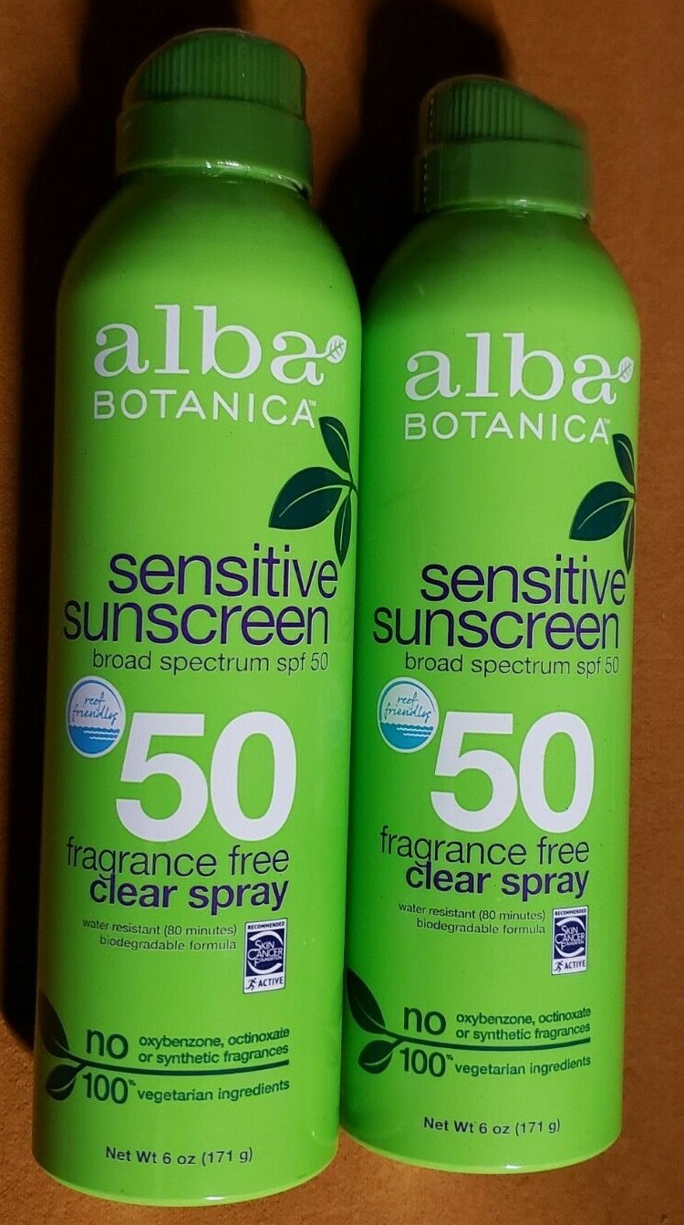 2 - Alba Botanica Sensitive Sunscreen Fragrance Free Spray SPF 50 - 6oz - 2/2026