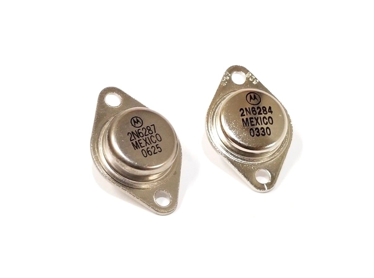 2N6287 + 2N6284 Darlington Complementary Silic  Power Transistor MOTOROLA