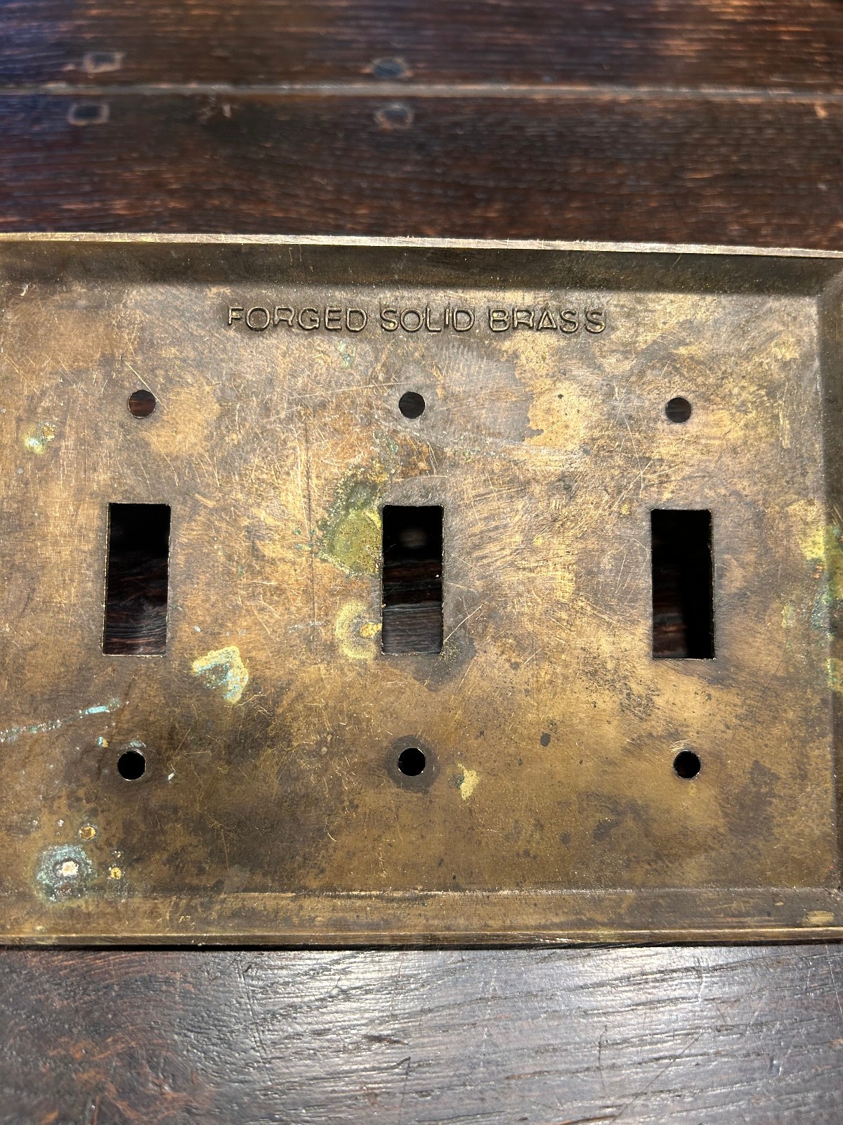 Solid Brass 3-way light switch place from The Craftsman Homes Connection Reduced