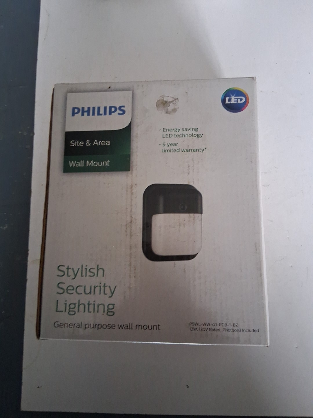 Philips Lighting Security LED Wall Light - (PSWL-WW-G1-PCB-1-BZ)