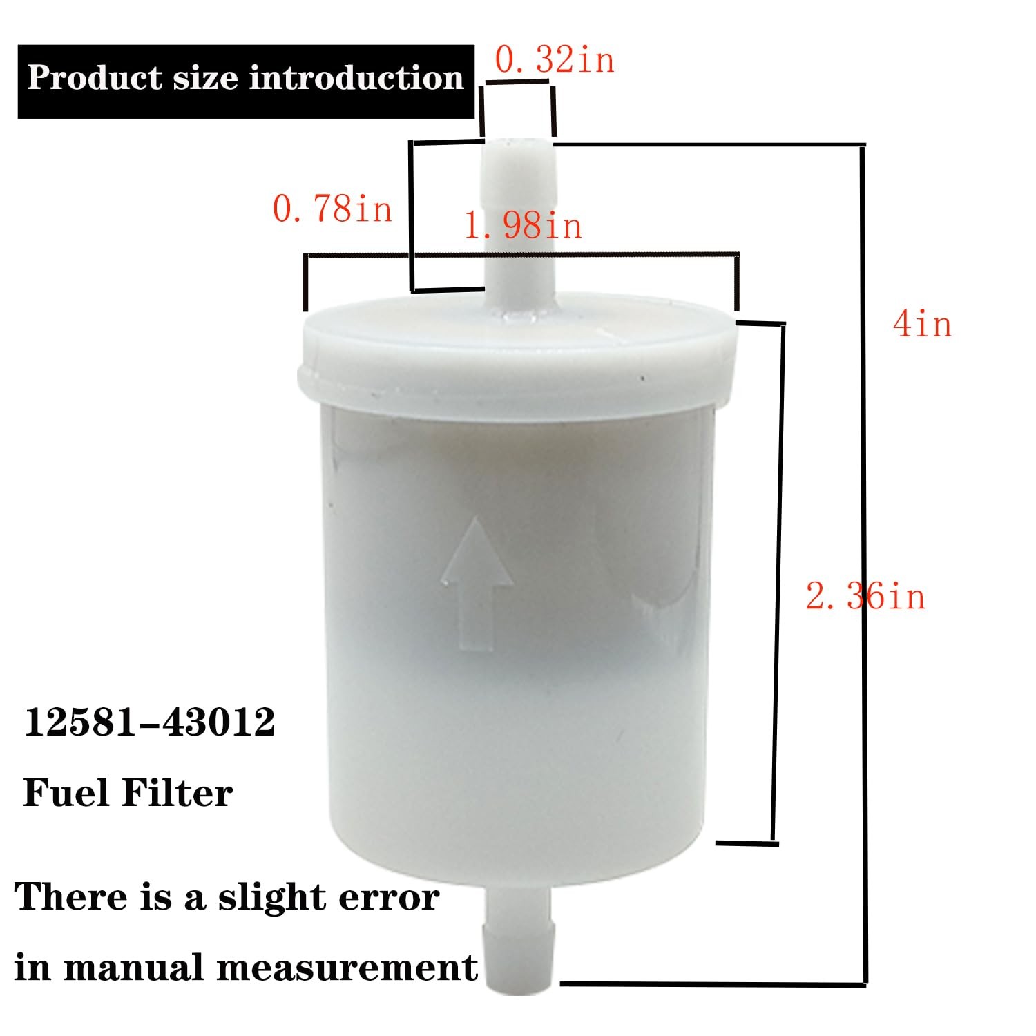 5/16 Inline Fuel Filter set Diesel engine Filter replacement 2 Pk