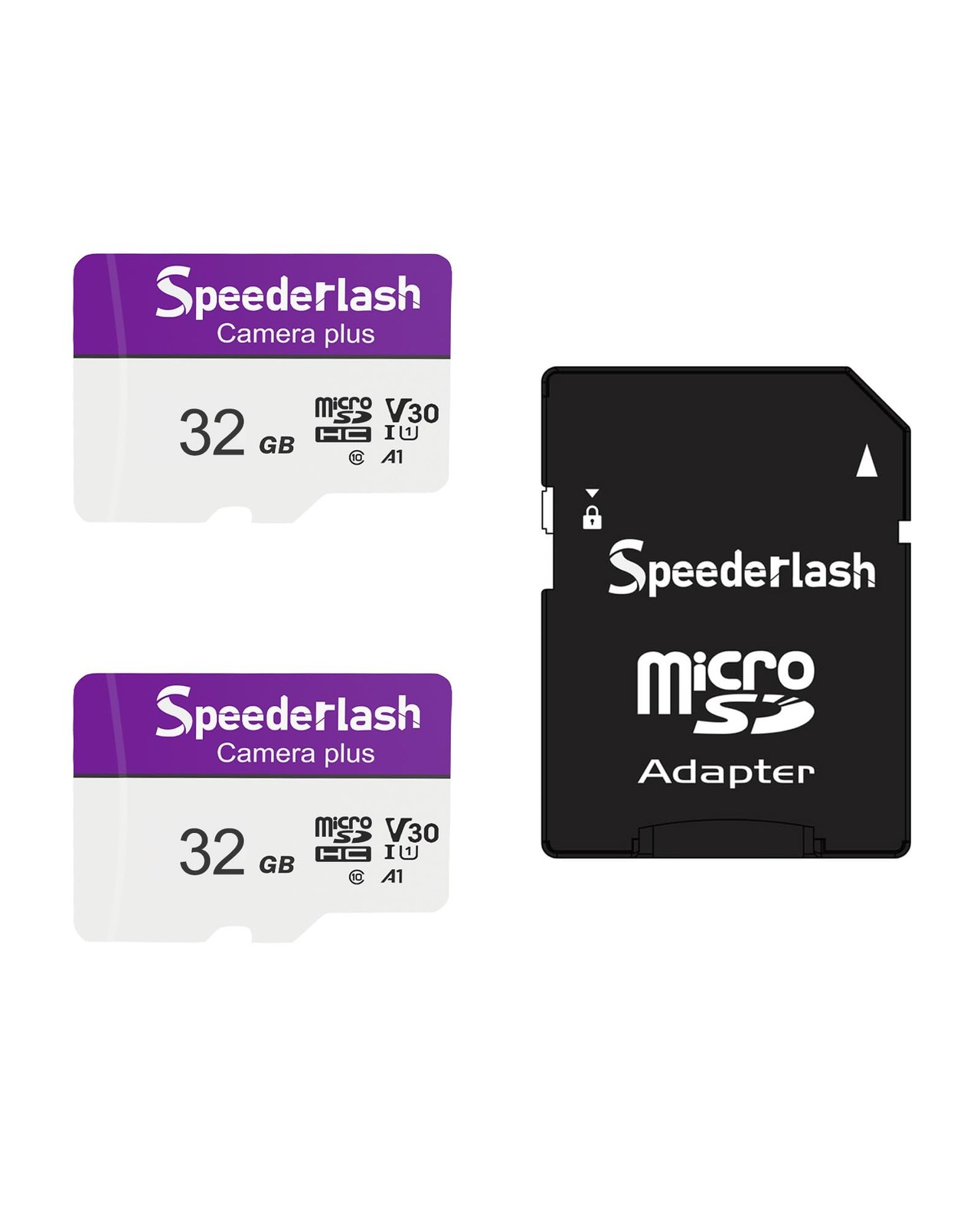 Micro SDHC Memory Card 32GB 2Pack, Camera Plus TF Card with Adapter, 90MB/s R...