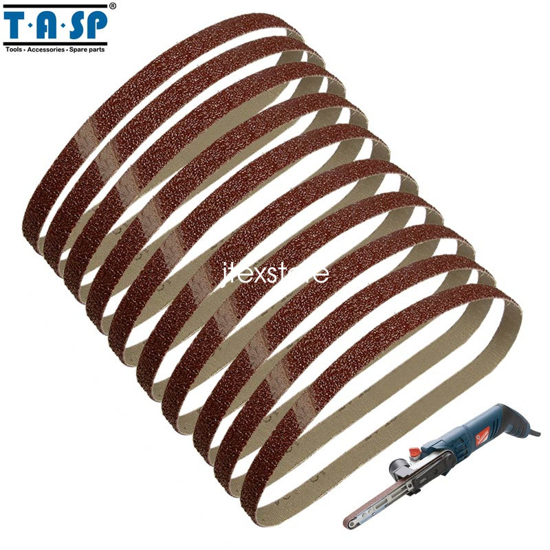 10PC Belt Sander Sandpaper 13x457mm  Aluminium Oxide Abrasive 1/2"x18"