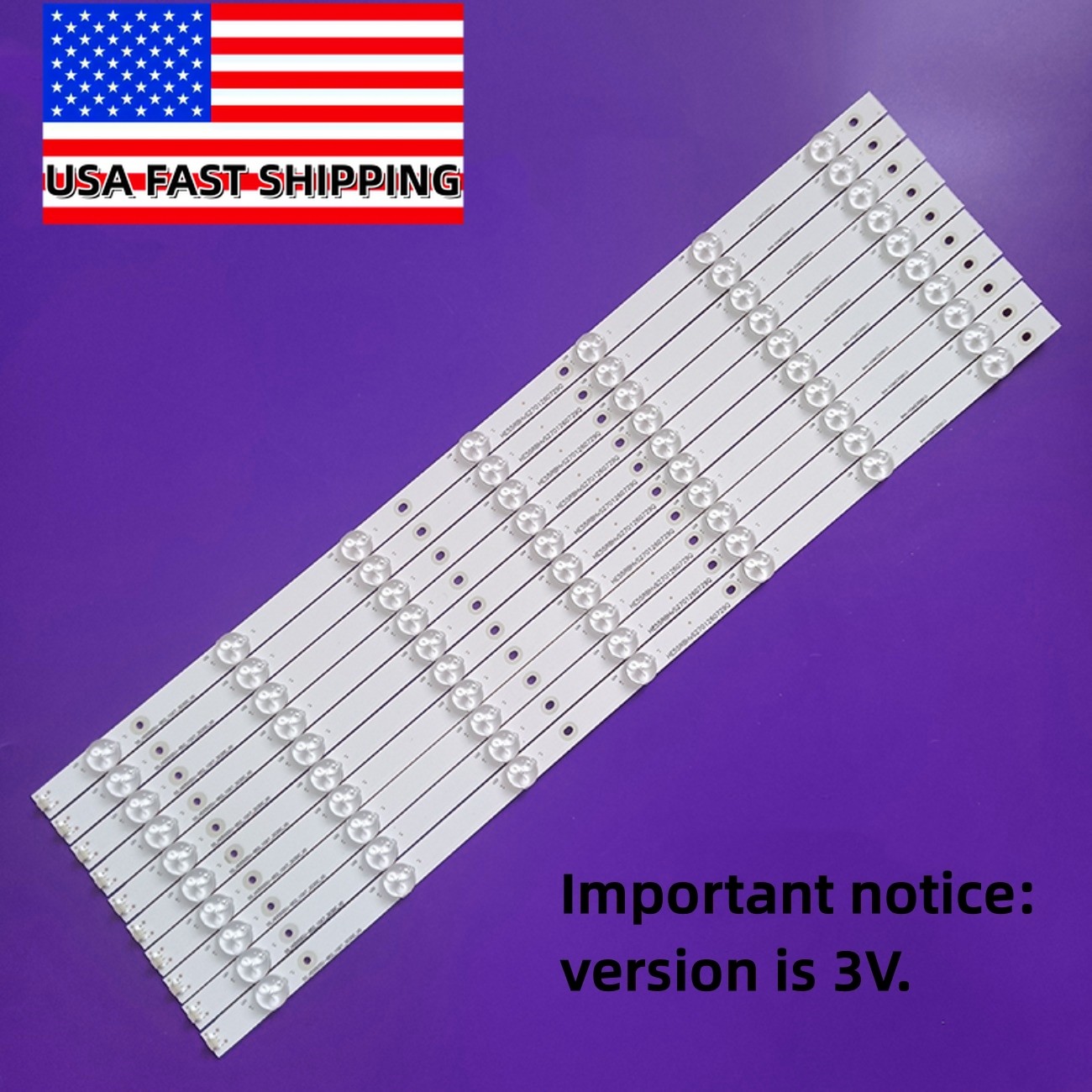 LED Backlight Strips For Hisense 55R6107 55N3050UW 55H8C H55M3000 H55M3300