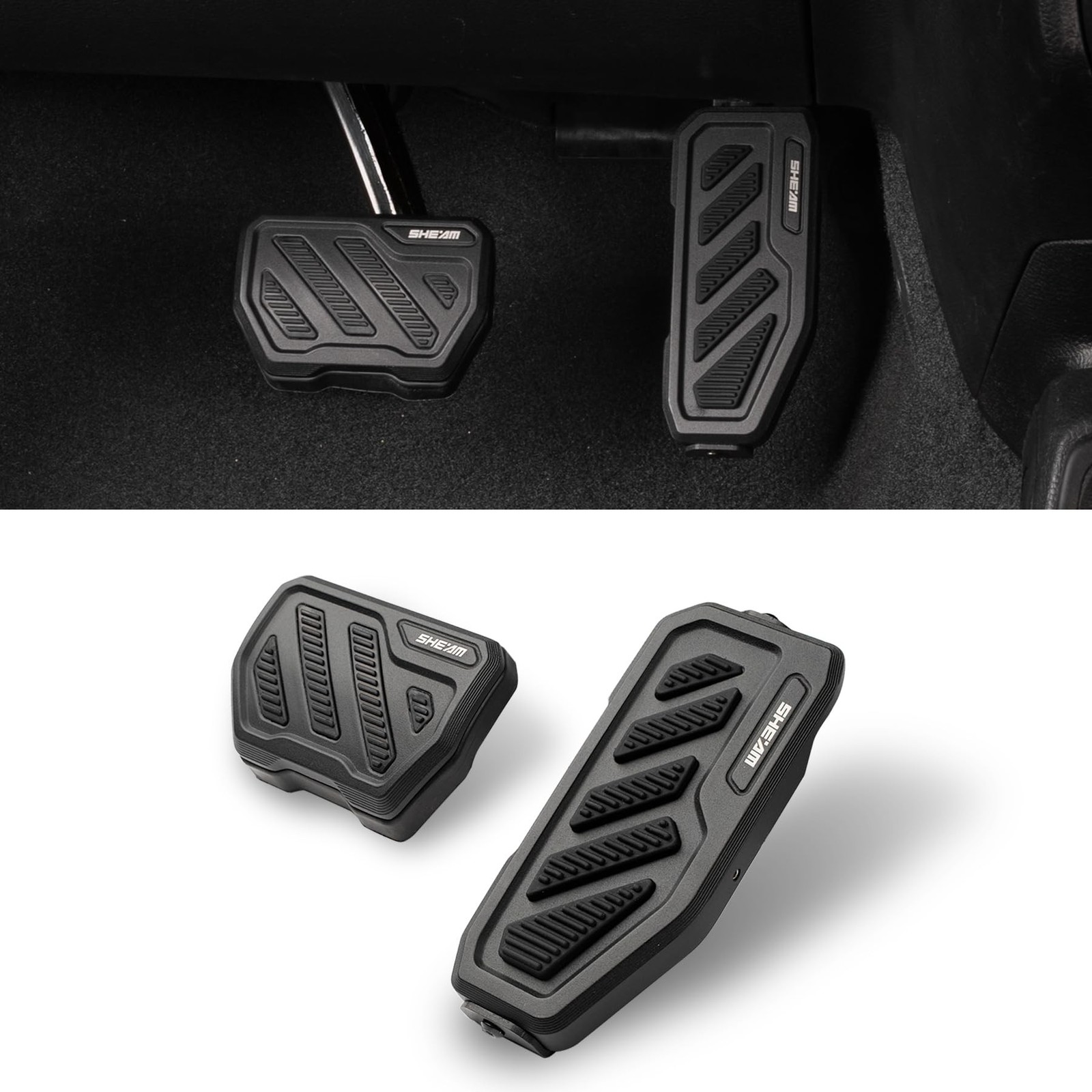 Anti-Slip Gas Pedal Brake Pedal Covers, Foot Pedal Pads Kit Compatible with 2...