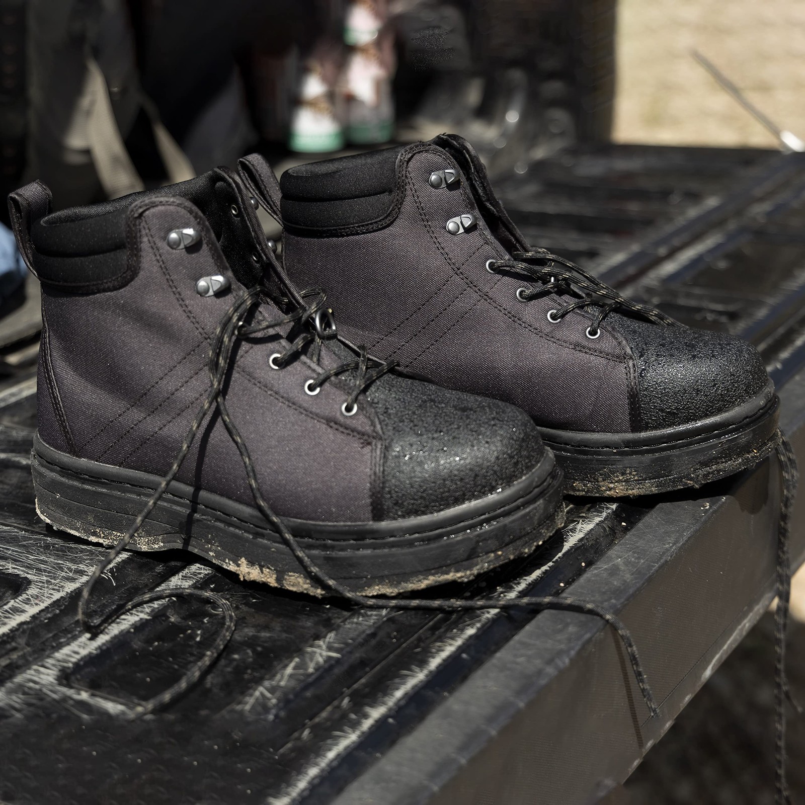 Stonefly Cleated Sole Wading Boot, Rubber Bottom Wading Shoe (13)