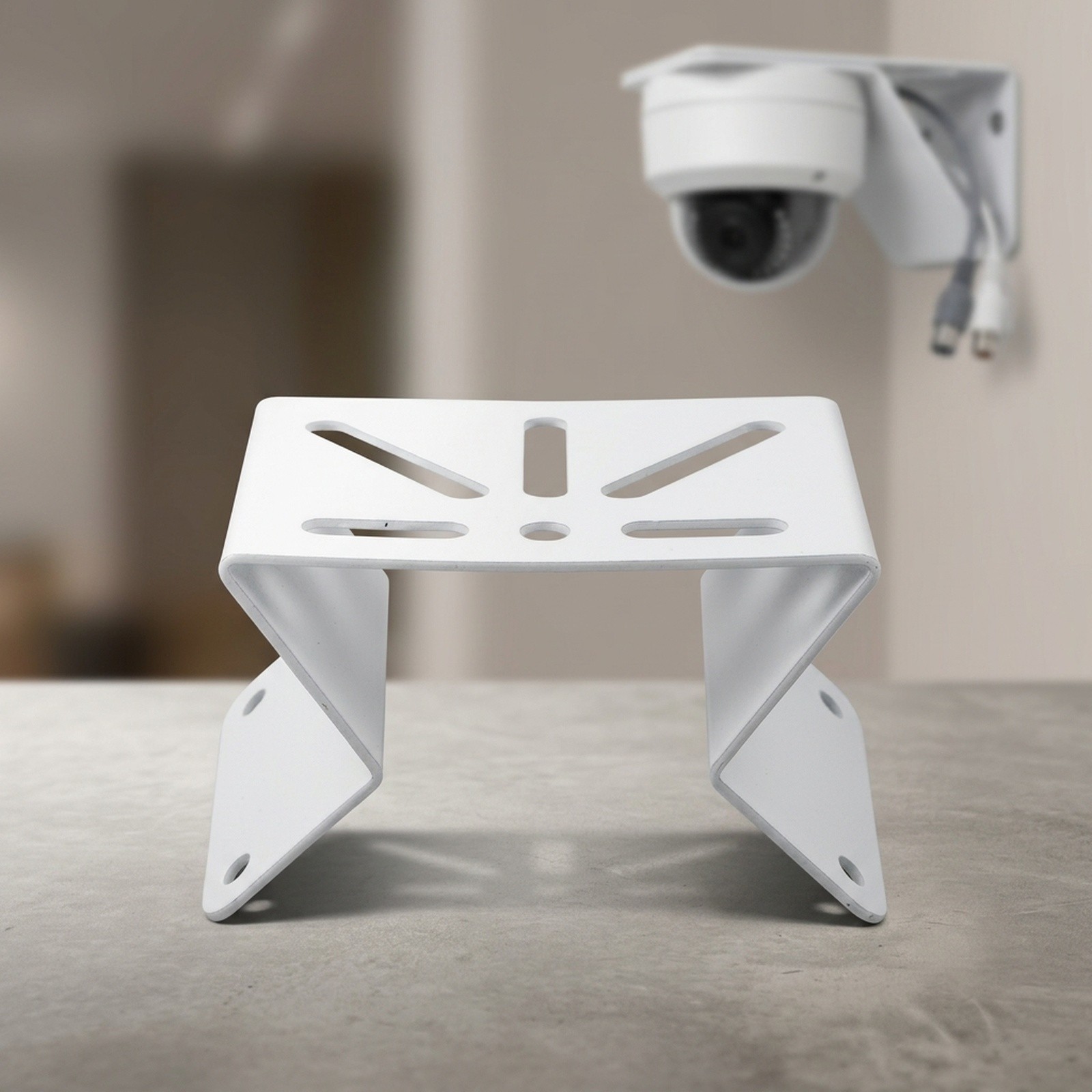 CCTV Wall Corner Bracket for Surveillance Camera Installation - Sturdy Design