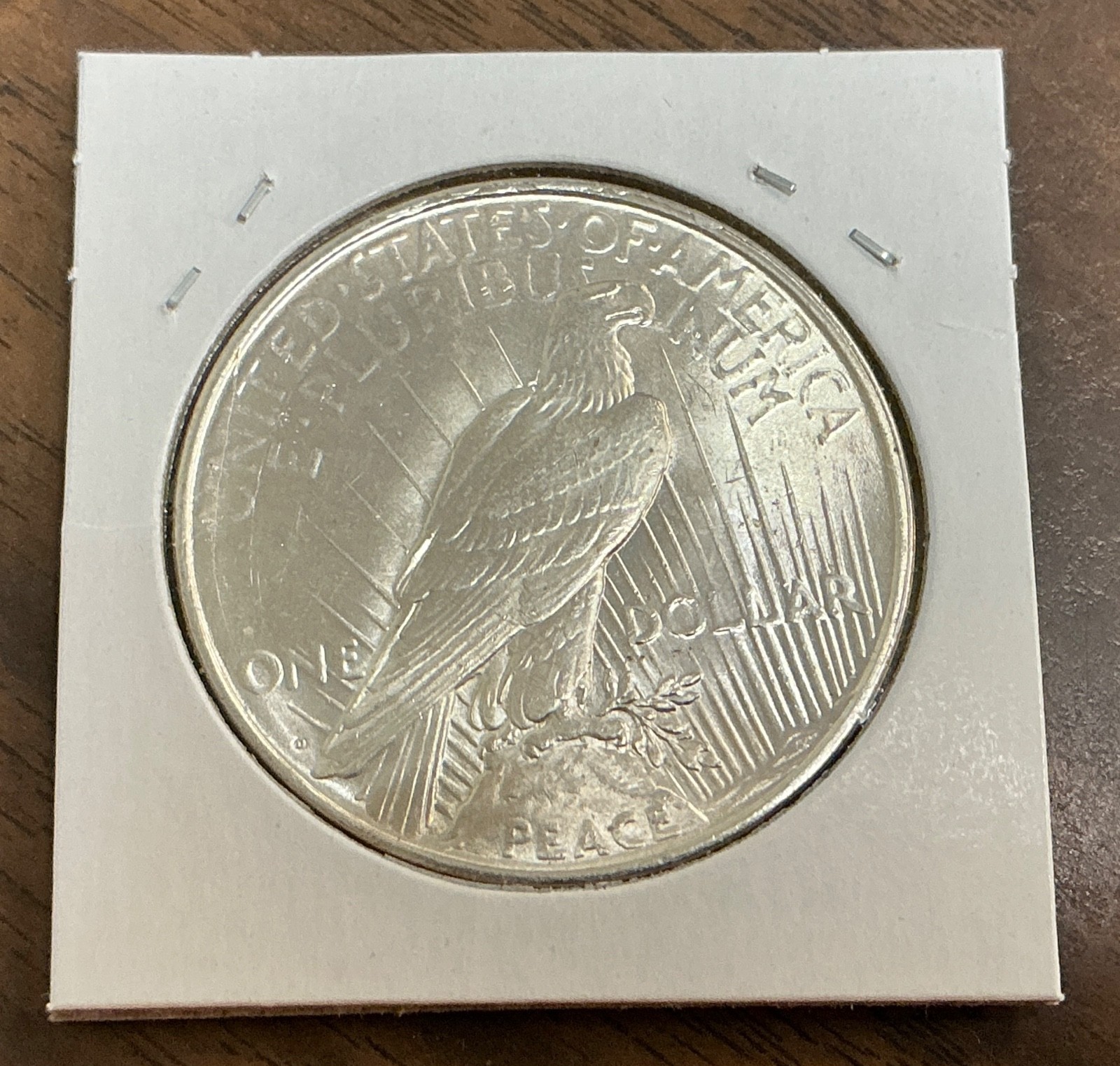 1923-D - $1 Peace Silver Dollar - BU - Die Breaks