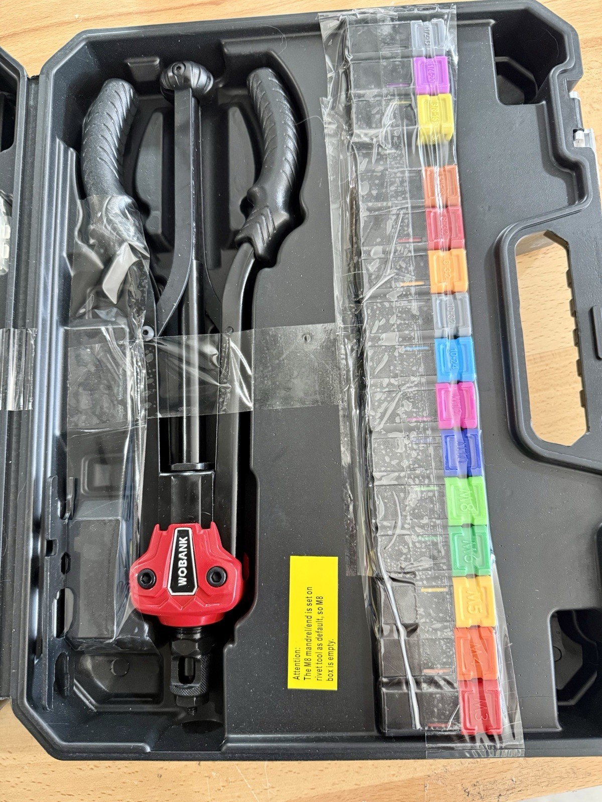 WOBANK 16” RIVET NUT TOOL KIT [Missing Pieces: See Pics/description]
