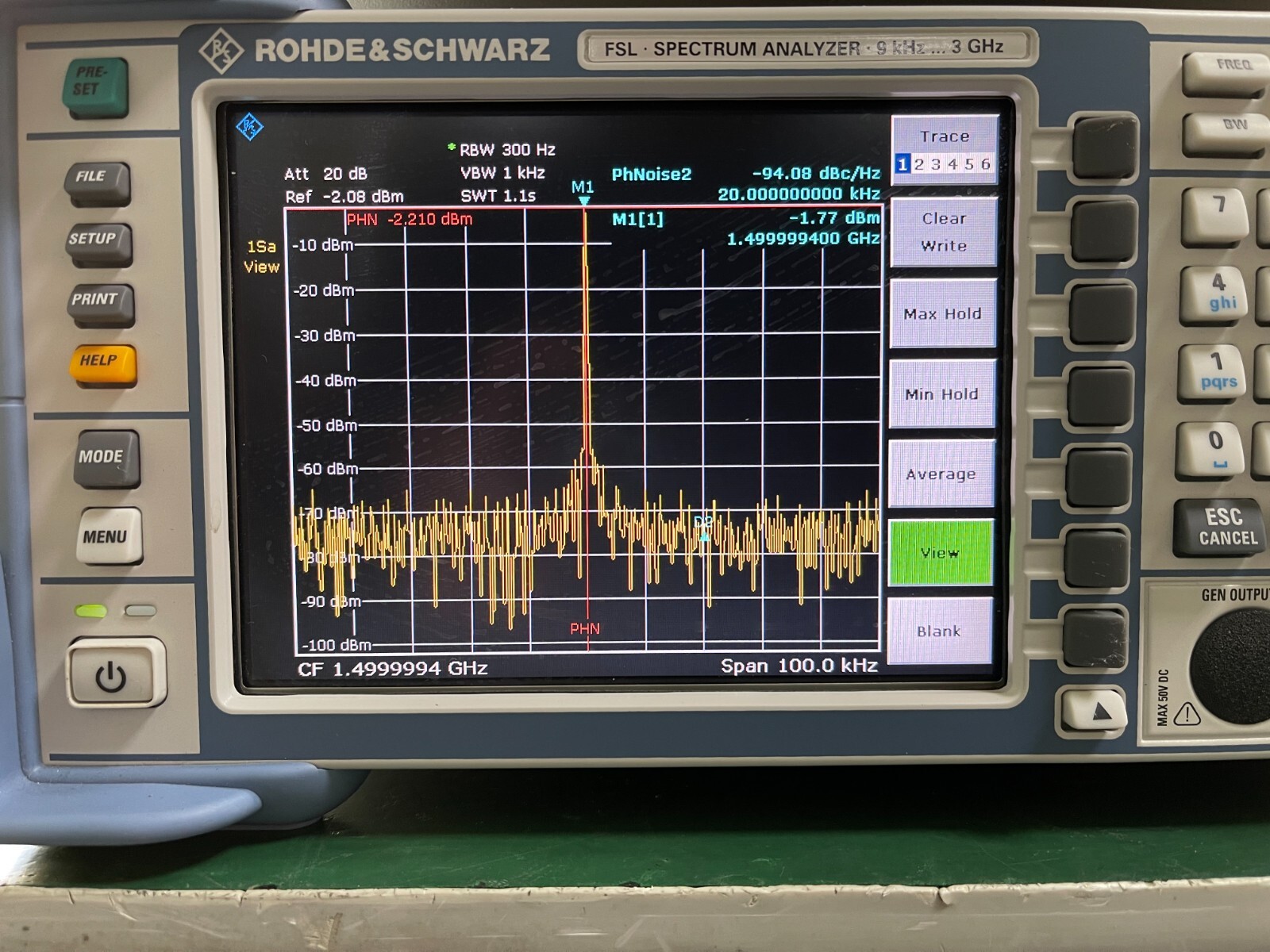 Rohde & Schwarz FSL3 Spectrum Analyzer 9 kHz - 3 GHz _ 0771