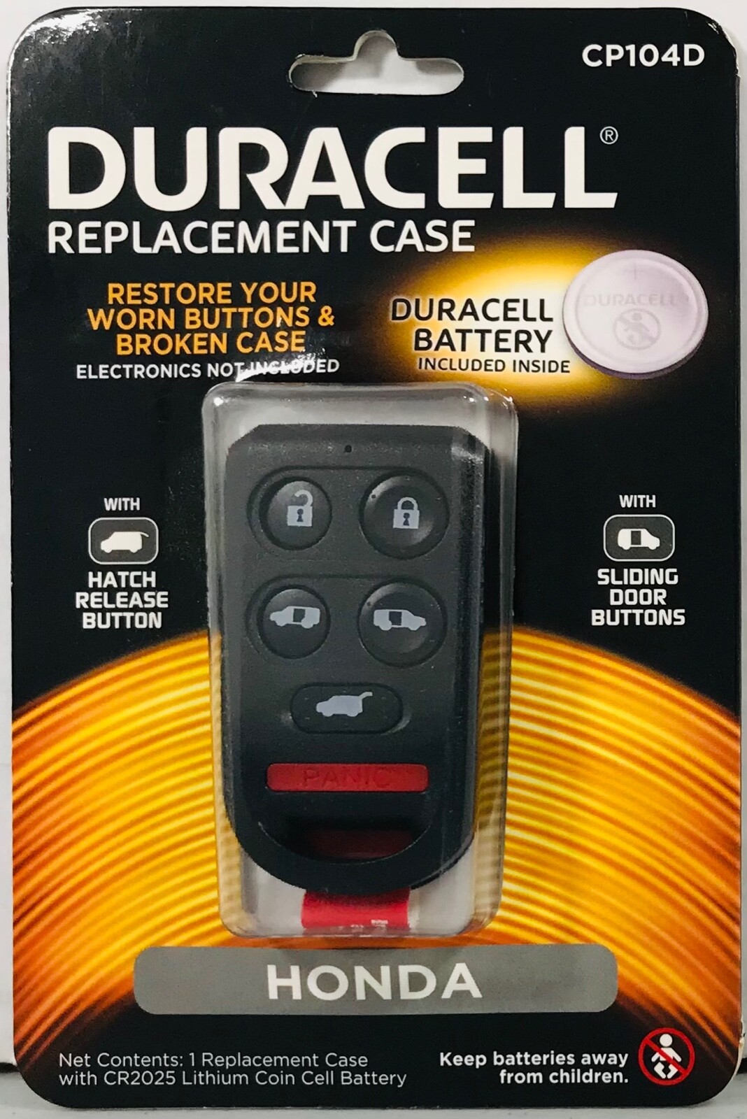 Honda Duracell Replacement Case CP104D Restore Your Worn Buttons & Broken Case