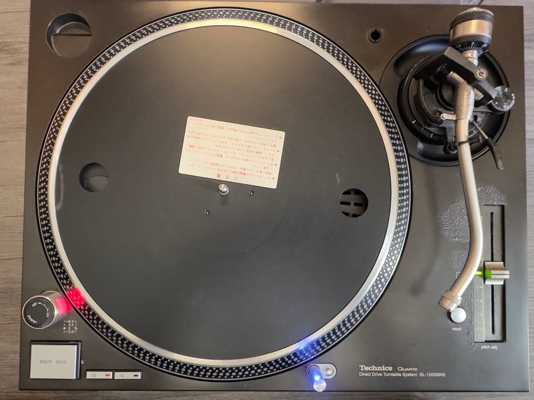 Technics SL-1200MK6 Black Direct Drive DJ Turntable Tested Working