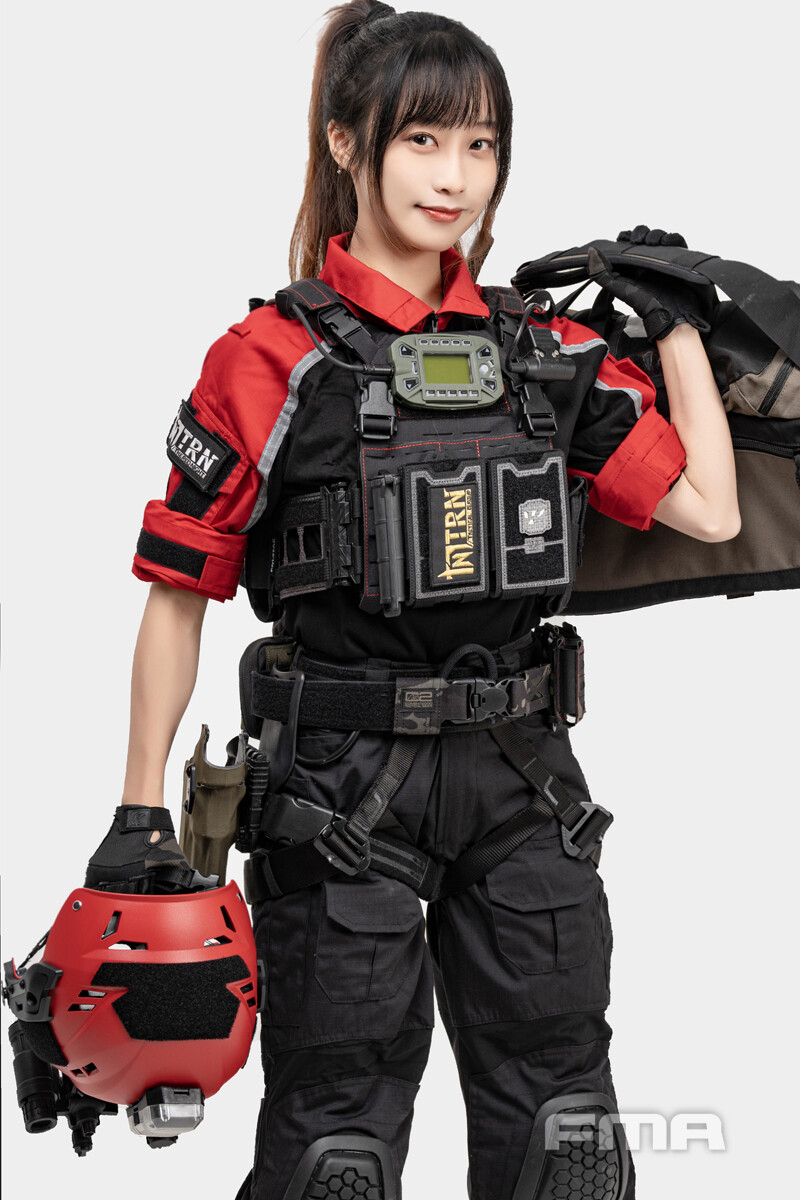 FMA Tactical Rescue Helmet Fire Safety Emergency Fireproof ABS Red Adjustable