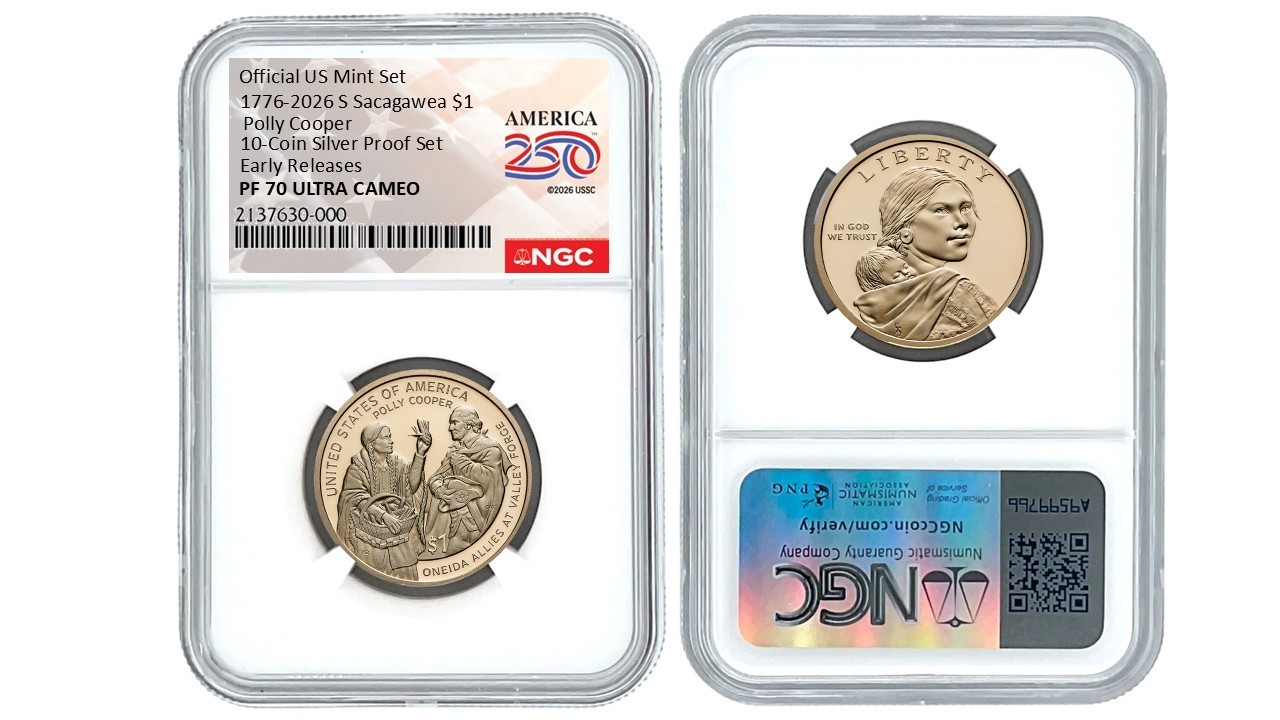 2026 S Sacagawea $1 Polly Cooper  NGC PF70 UCameo Early Releases #2830