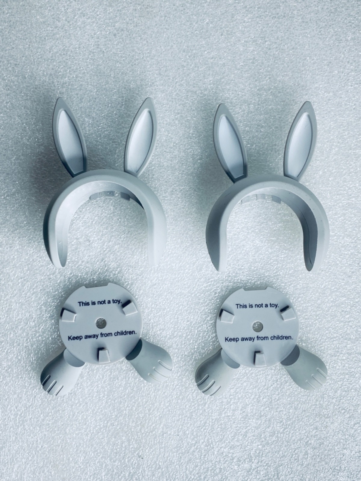 lot Of 2-Arlo Bunny Monitor Top Ear/Bottom Feet Attachments For ABC1000 - READ