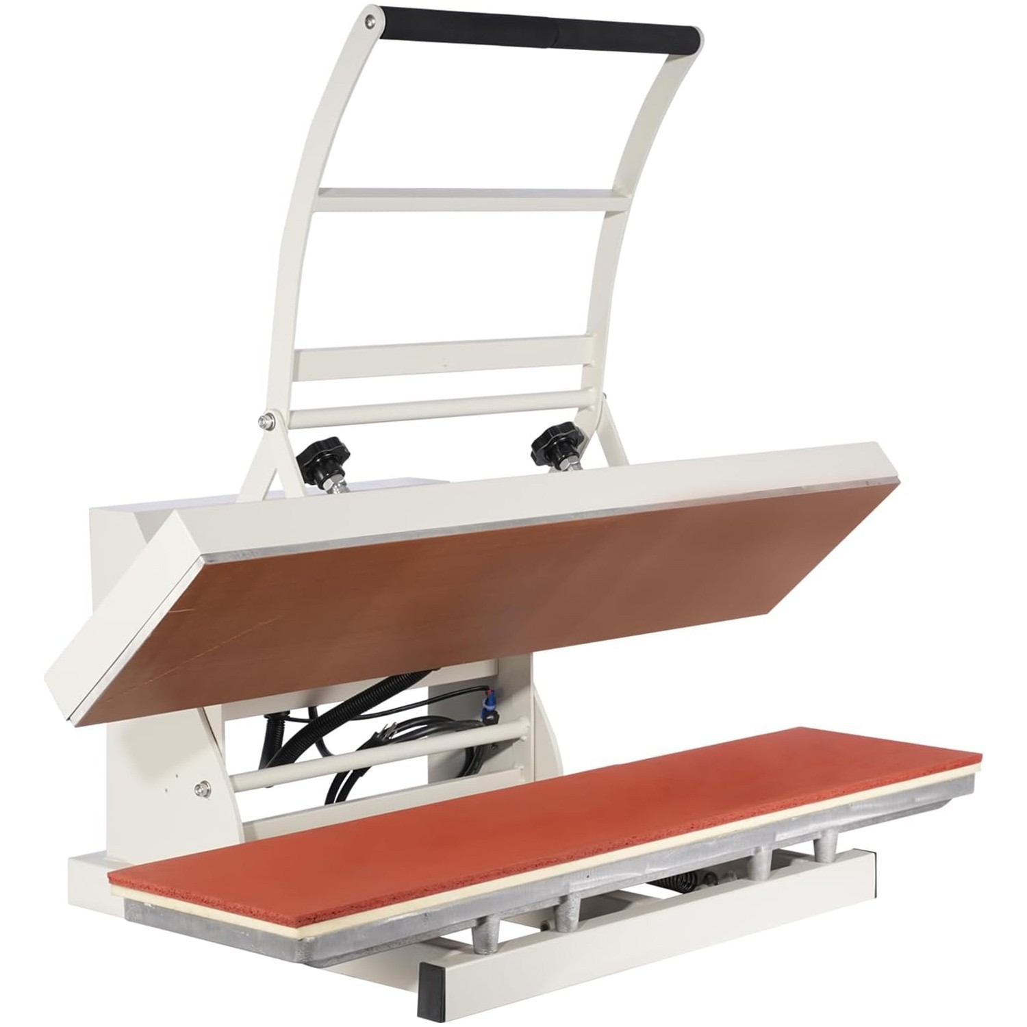 Large Manual Heat Press Machine 10x40 inch 110V 1800W Fast Heat Transfer Press