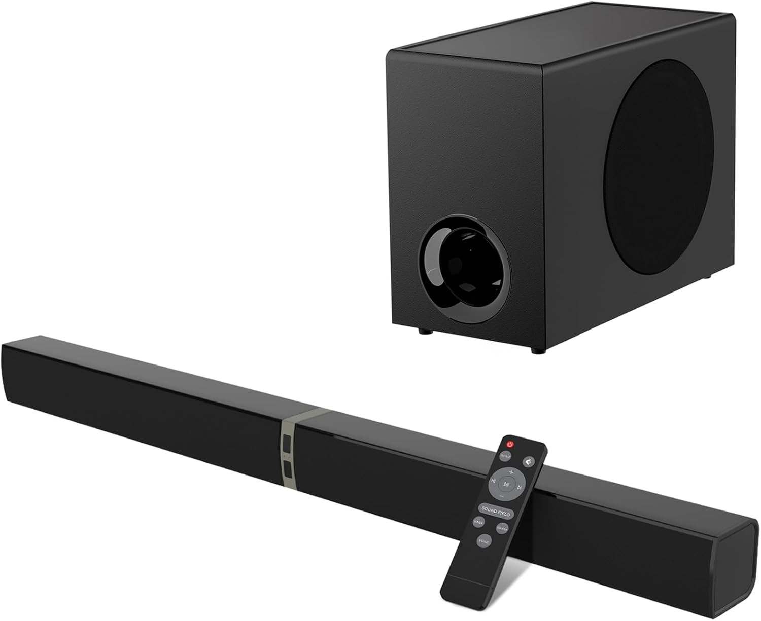 Sound Bar with Subwoofer,120W Soundbar for Smart TV Surround Sound Home Theater