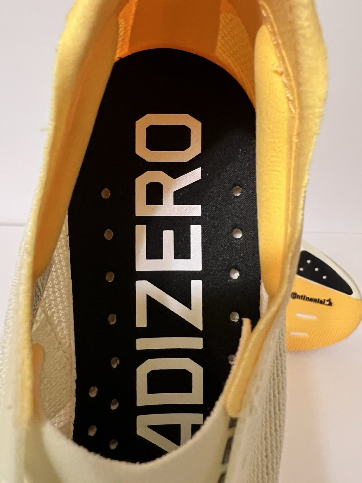 Adidas Adizero Takumi Sen 10 Running Shoes ‘Sun Fire’ Ivory Pack IG8202 Mens 11