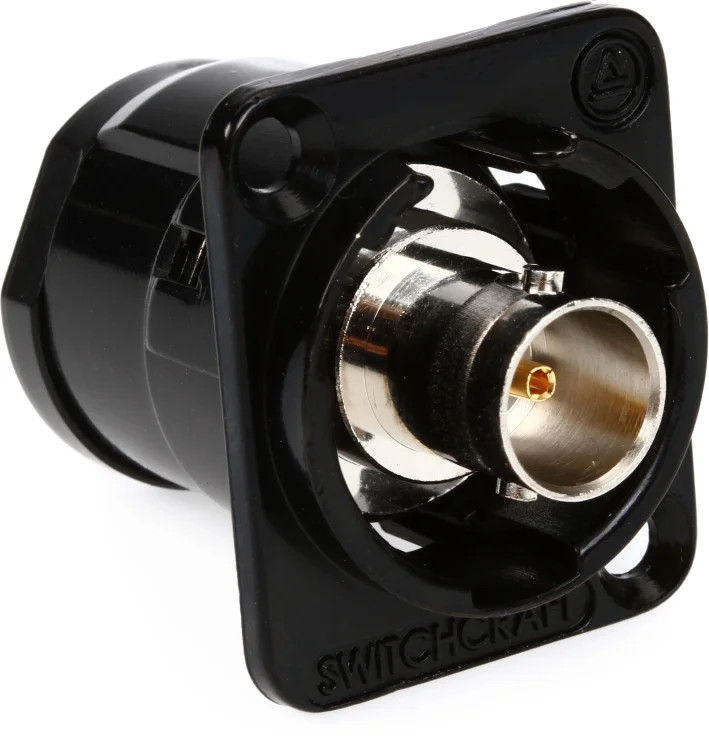 Switchcraft EHBNC2B 75 Ohm BNC Female Feedthru Isolated - Black