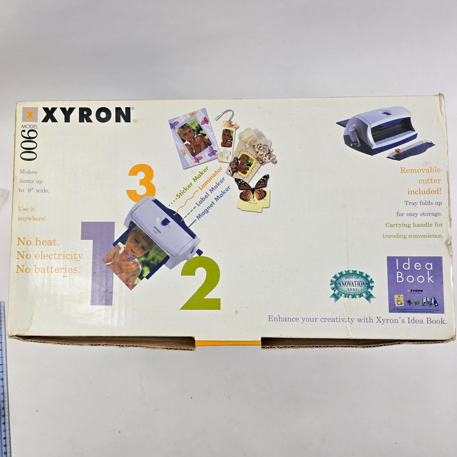 Xyron Model 900 Laminator Machine, Sticker, Label Maker, 2 New Cartridges