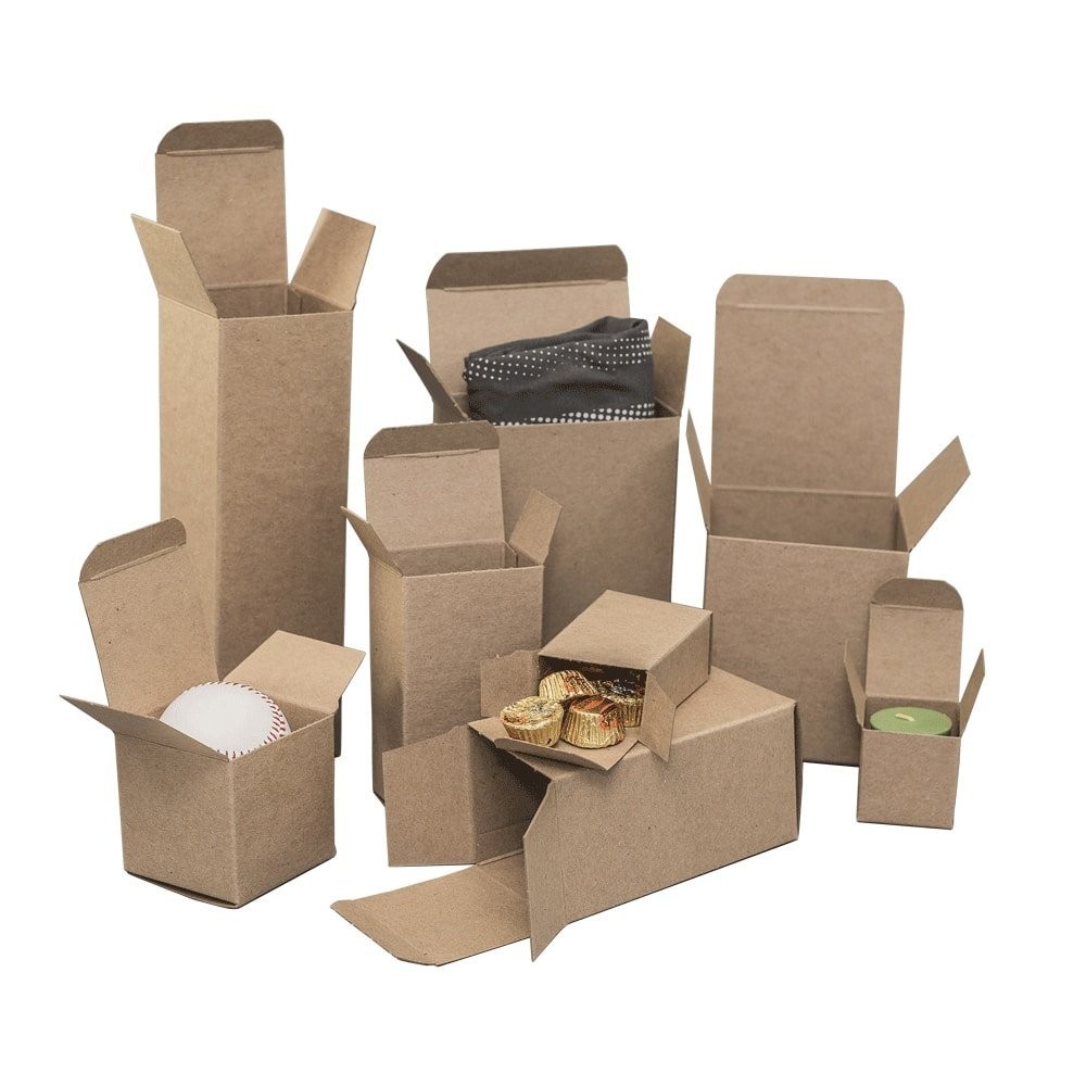 .024 Kraft Reverse Tuck Cartons, 2 x 2 x 4 (Carton of 1000)