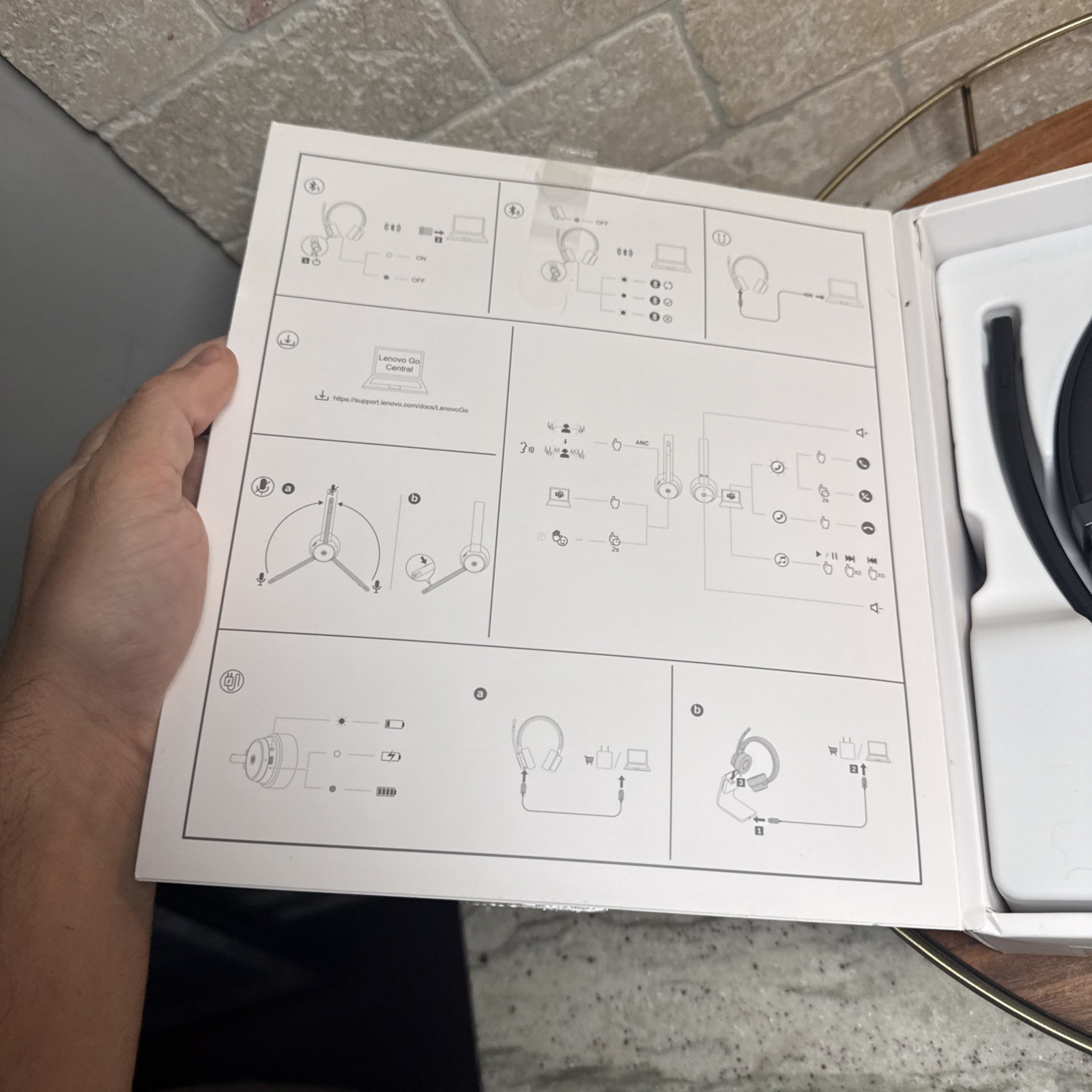 Lenovo Go Wireless ANC Headset- Open Box
