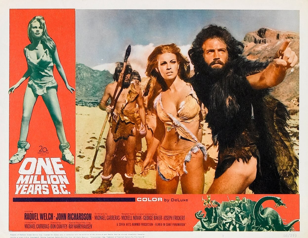 One Million Years B.C. Re-Print Lobby Card  Photo w/ Free Top Loader