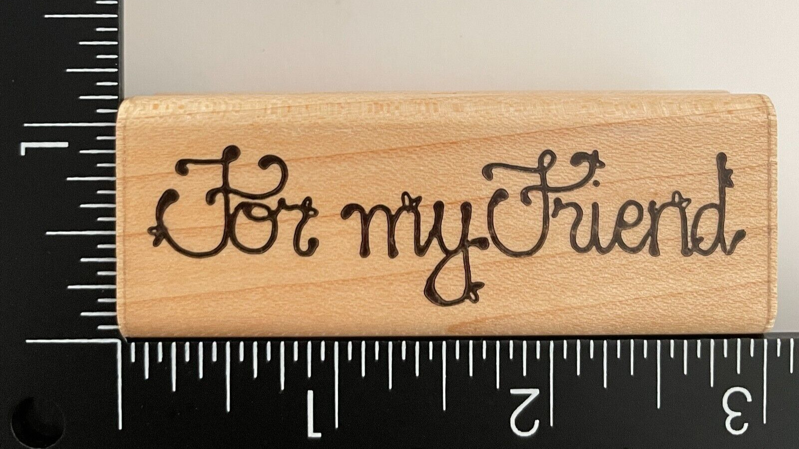 DOTS For My Friend Wood Mounted Rubber Stamp