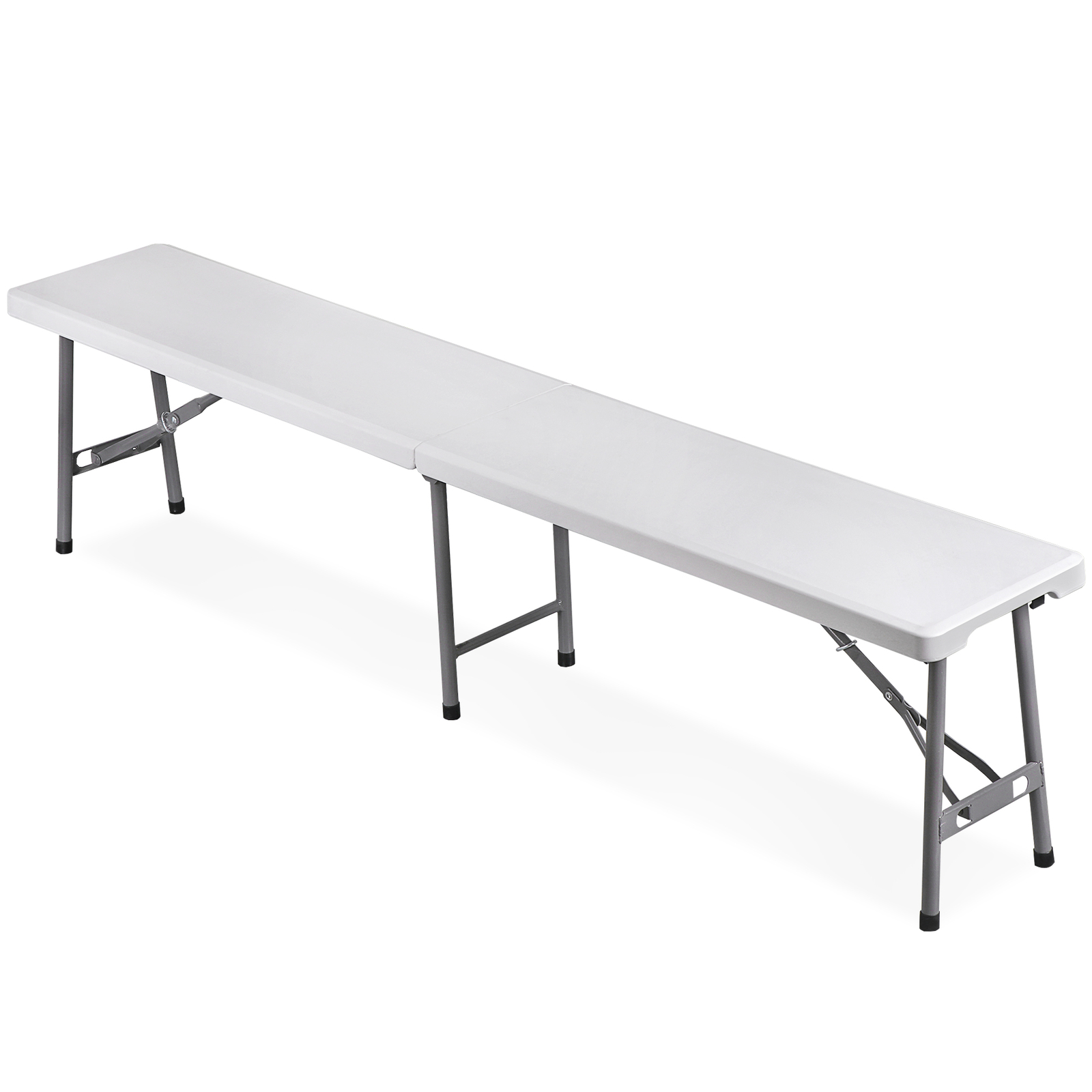 Folding Bench 6FT Plastic Folding Bench with Handles for Party Camping Picnic