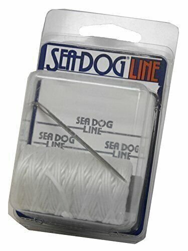 Sea Dog 562569WH-1 Whipping Twine Kit Needle 1mm x 45ft White Polyester