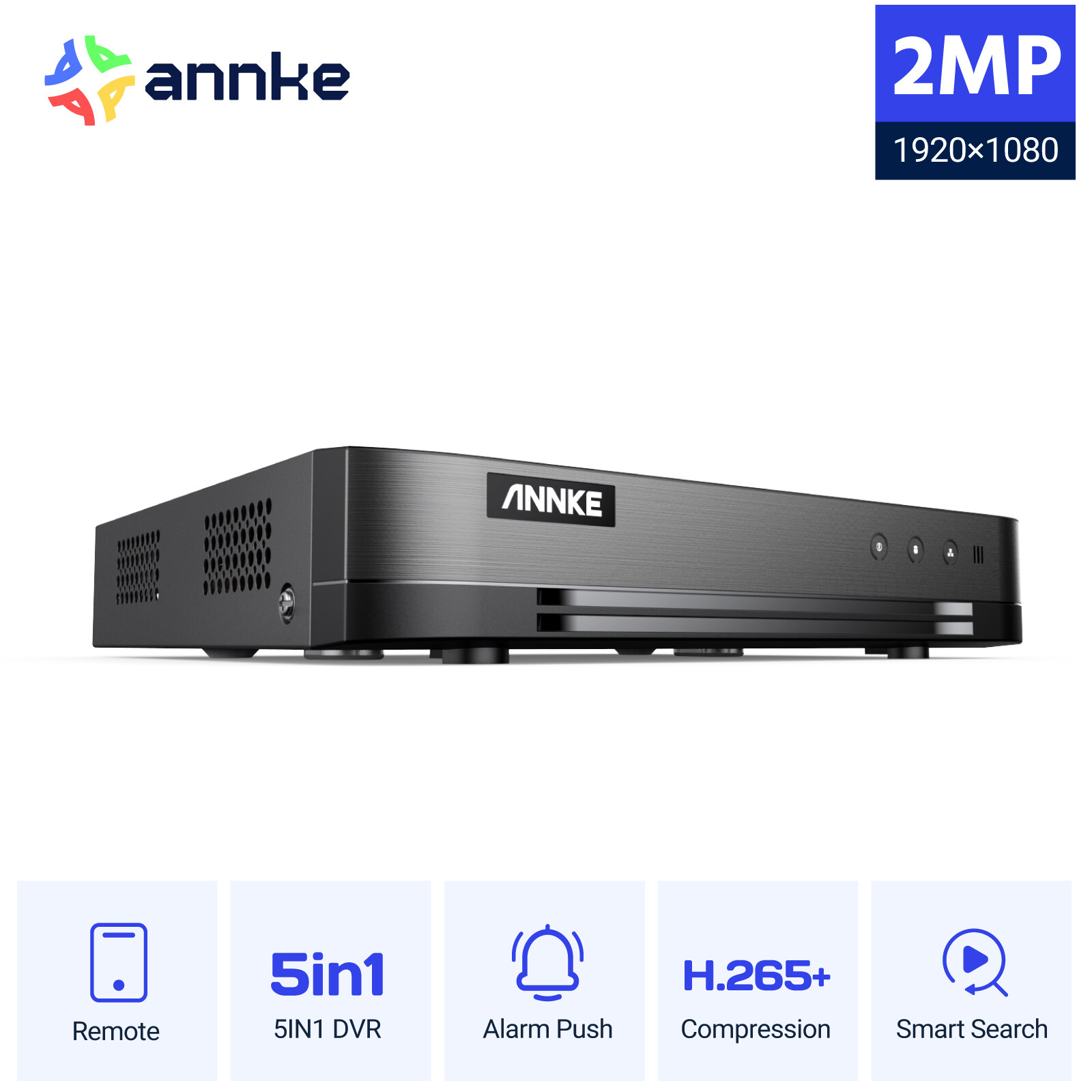 ANNKE 8CH 16CH 2MP 5MP Lite 4K 8MP DVR Recorder for CCTV Security Camera System