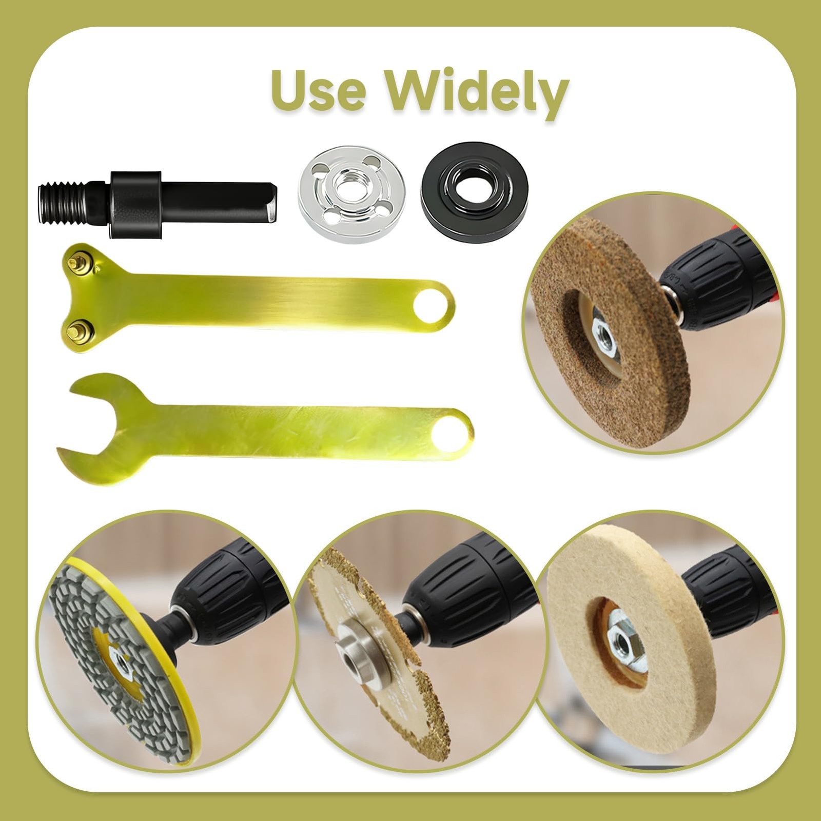 2Set Electric Drill Angle Grinder Connecting Rod Set, 10mm Conversion Angle G...