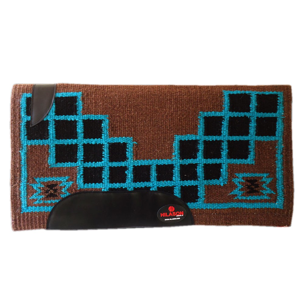 Hilason Horse Western Saddle Blanket New Zealand Wool Brown